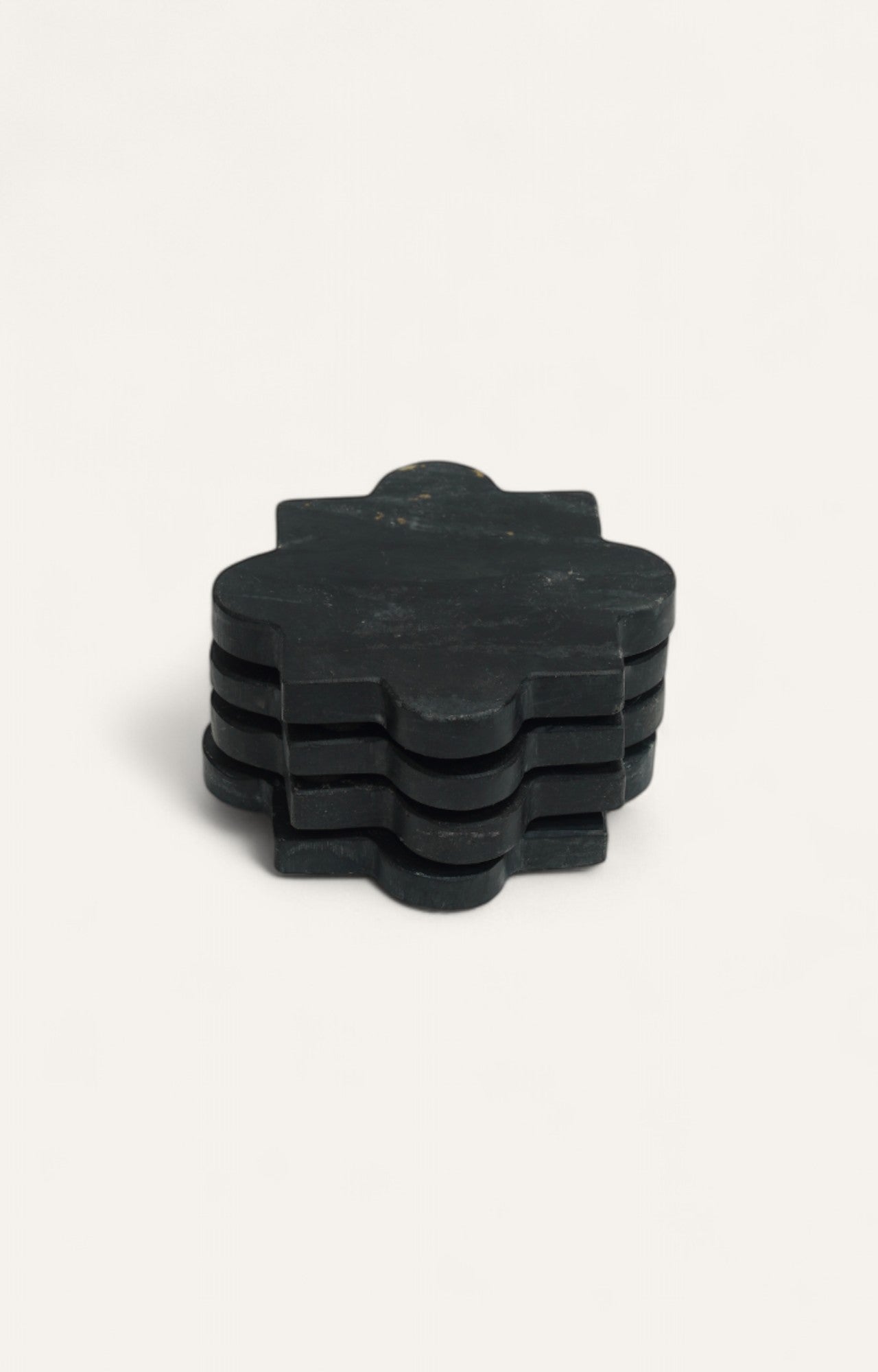Black Marble Coaster Set (Set of 4 pcs)
