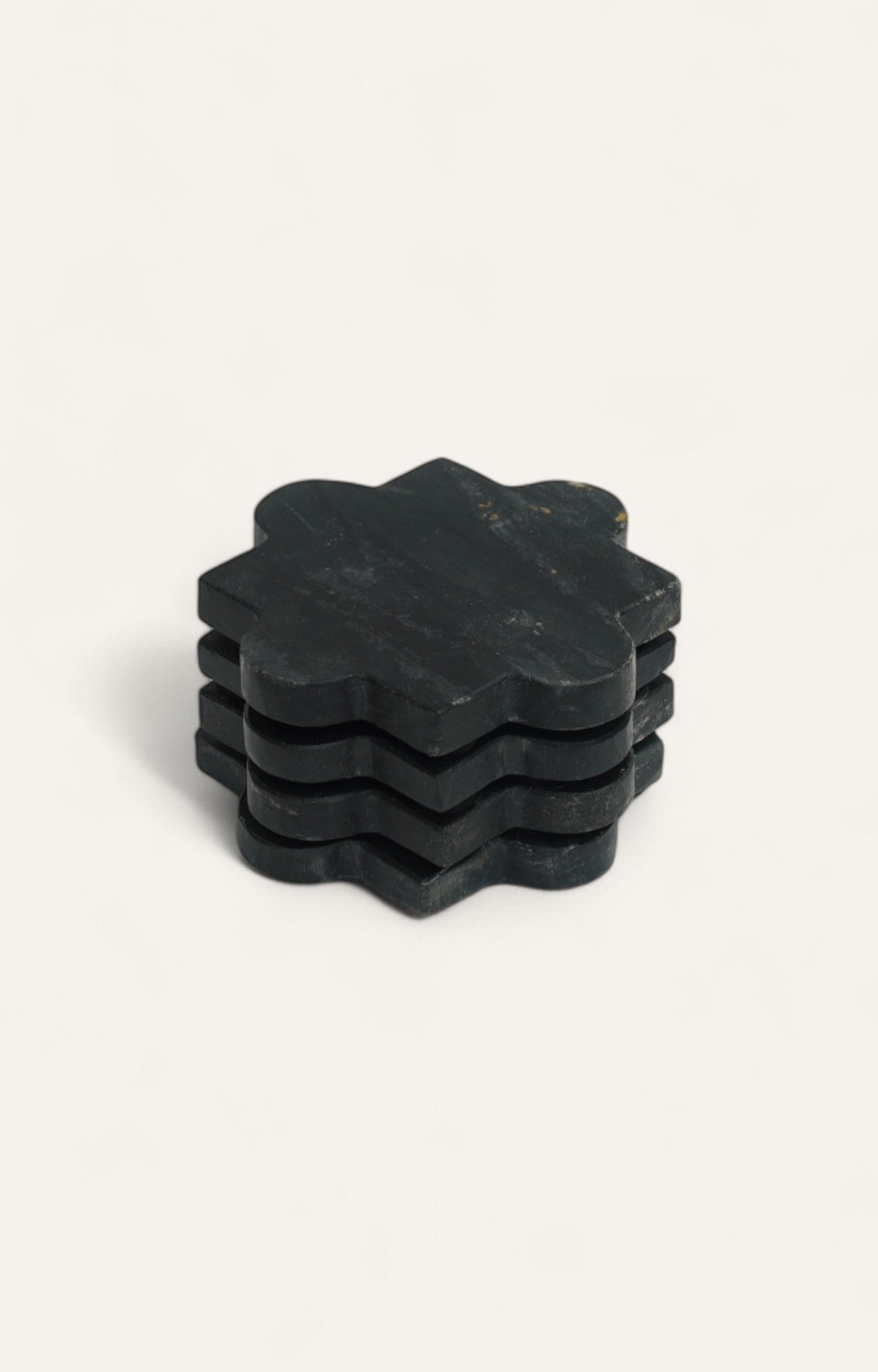 Black Marble Coaster Set (Set of 4 pcs)