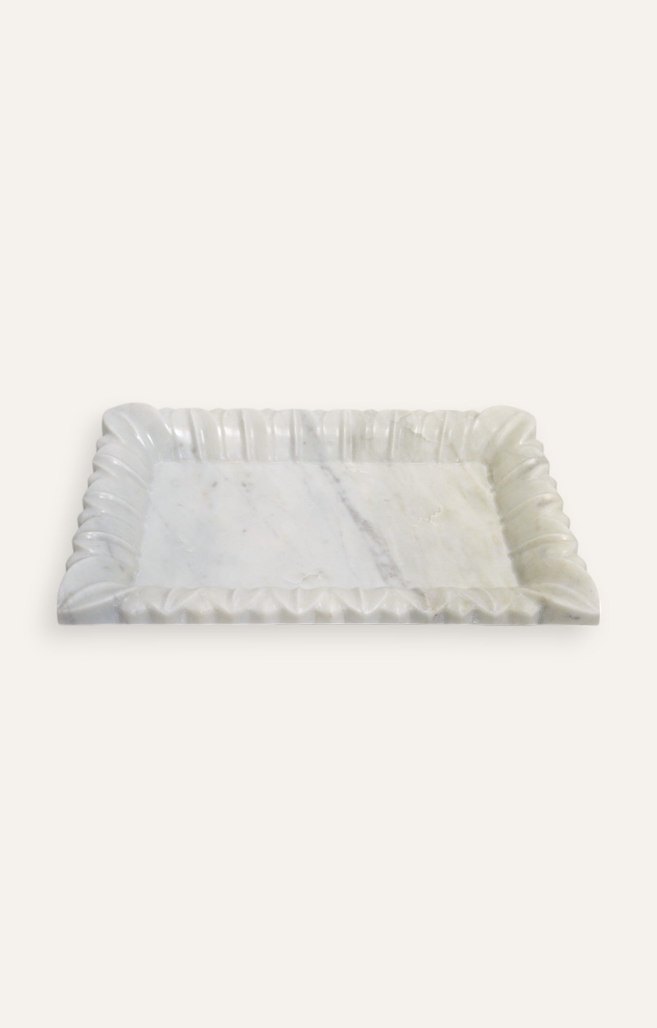 White Marble Rectangle Tray