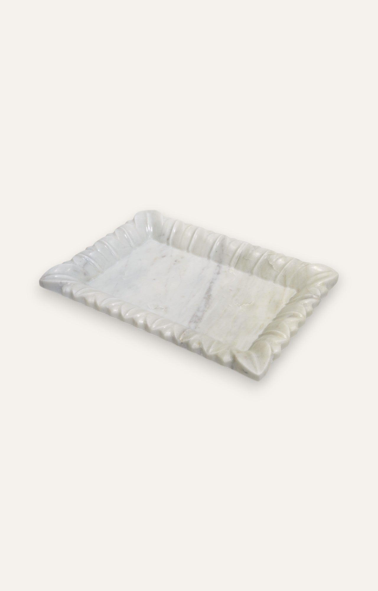 White Marble Rectangle Tray
