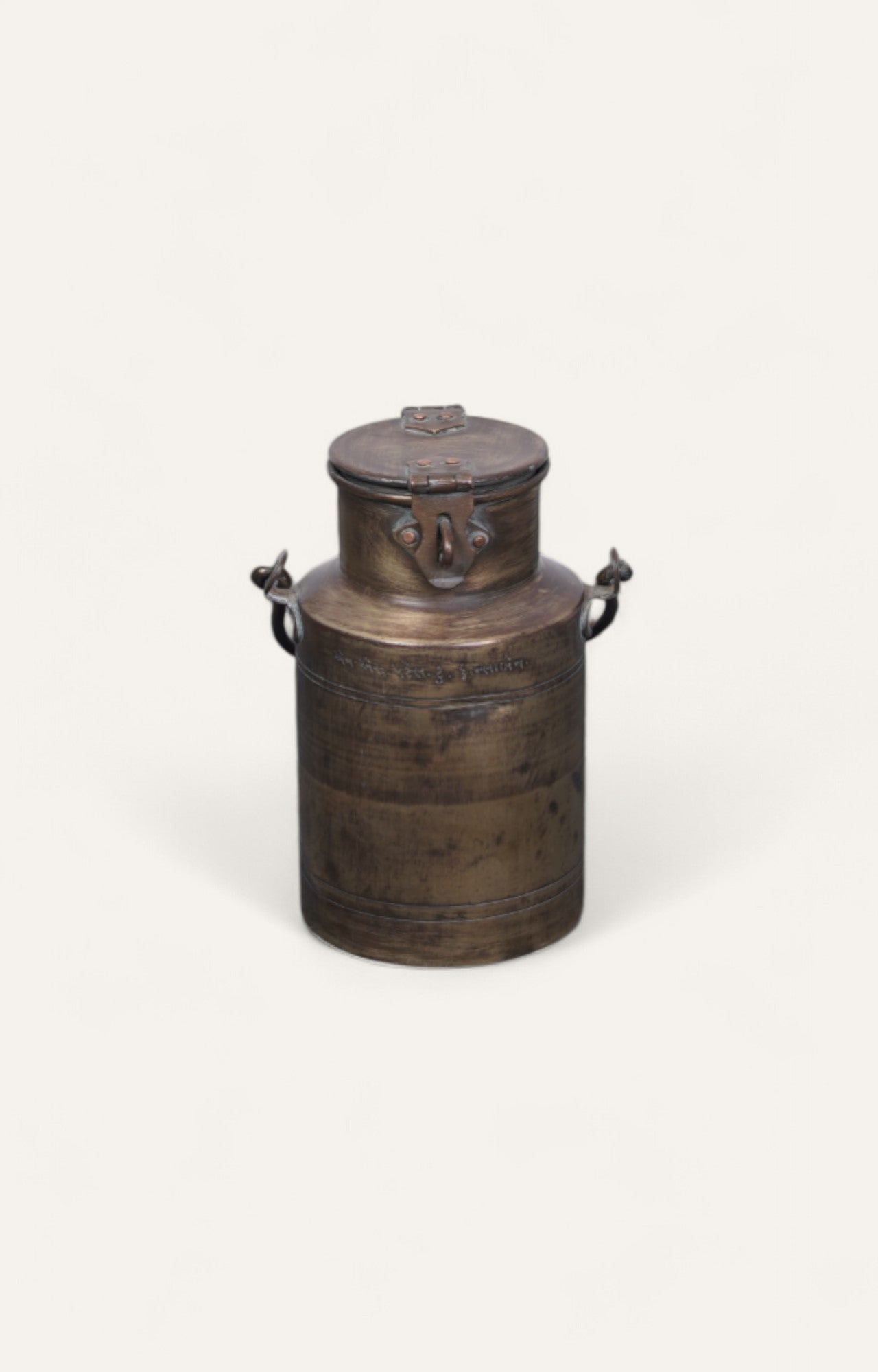 Vintage Solid Brass Kettle with Lid