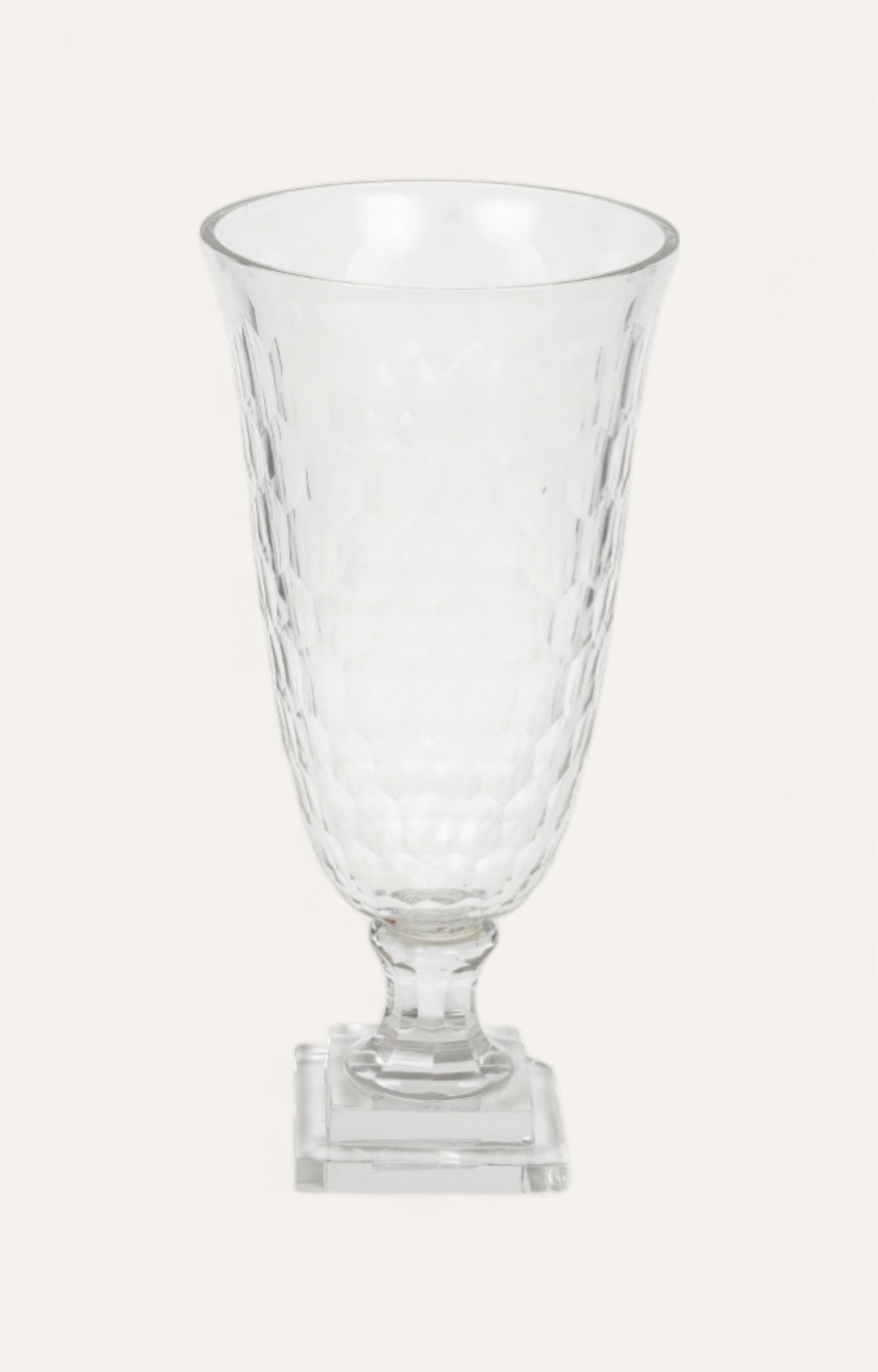Cut-Glass Tapered Vase
