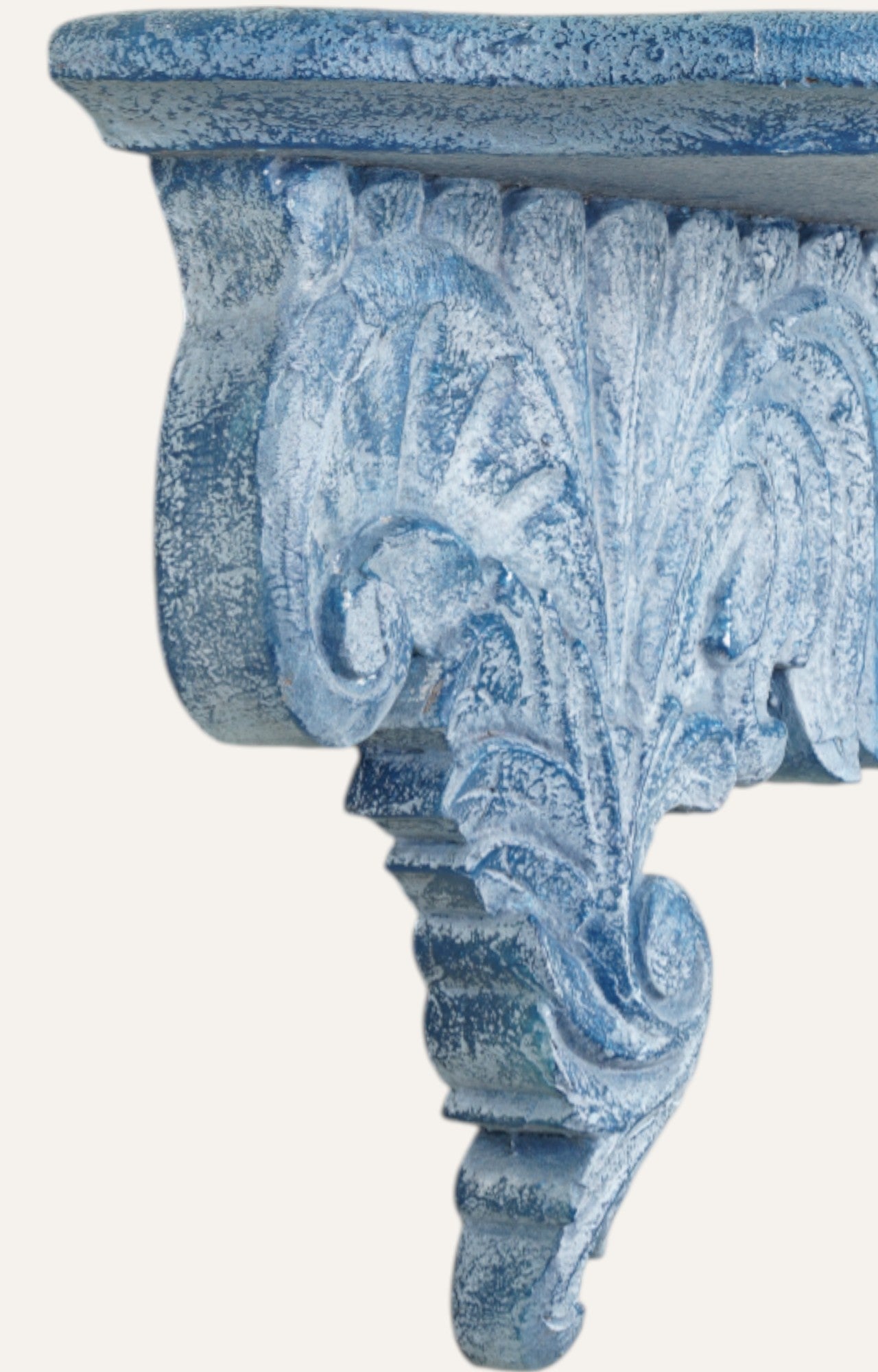 French Blue Acanthus Wall Bracket
