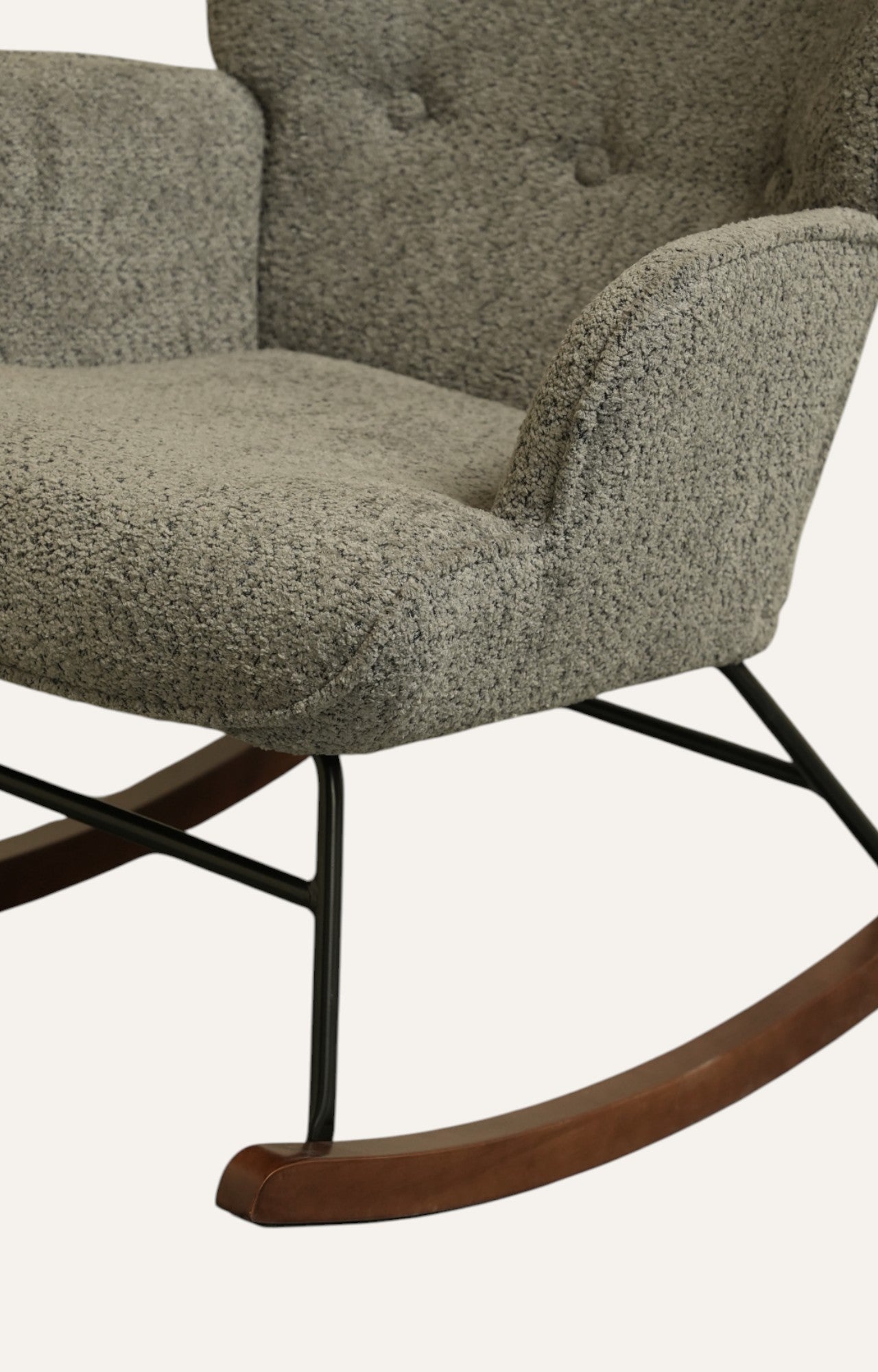 Solacing Boucle Rocking Chair