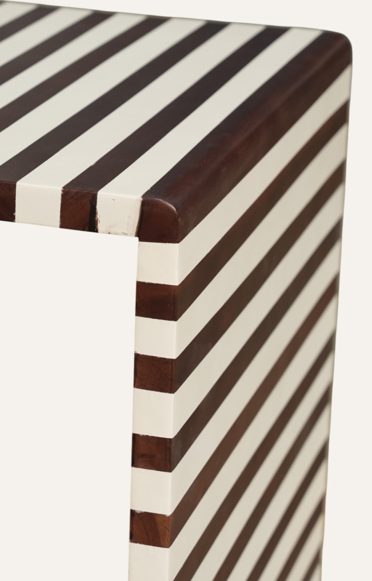 Striped Side Table