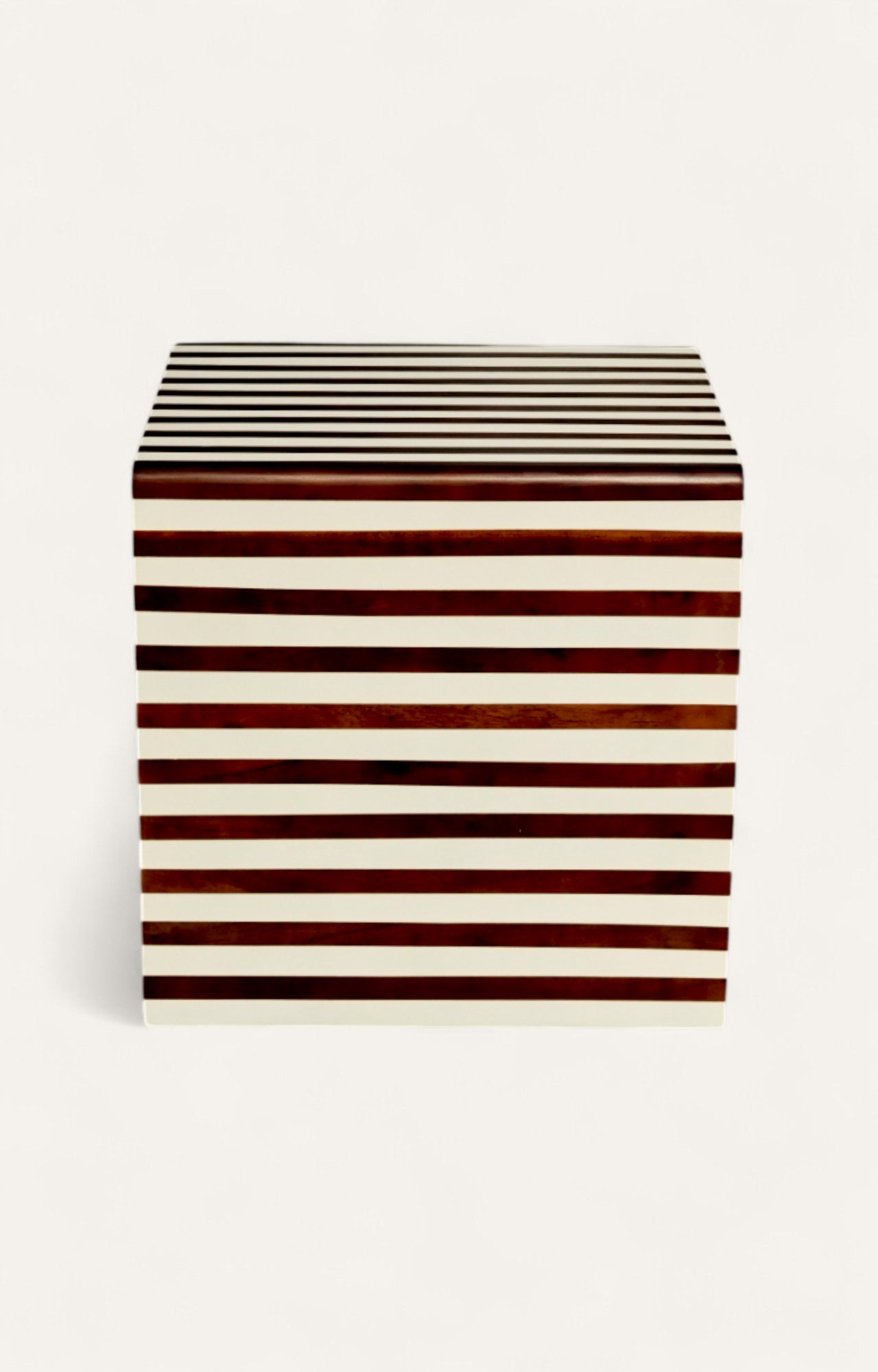 Striped Side Table