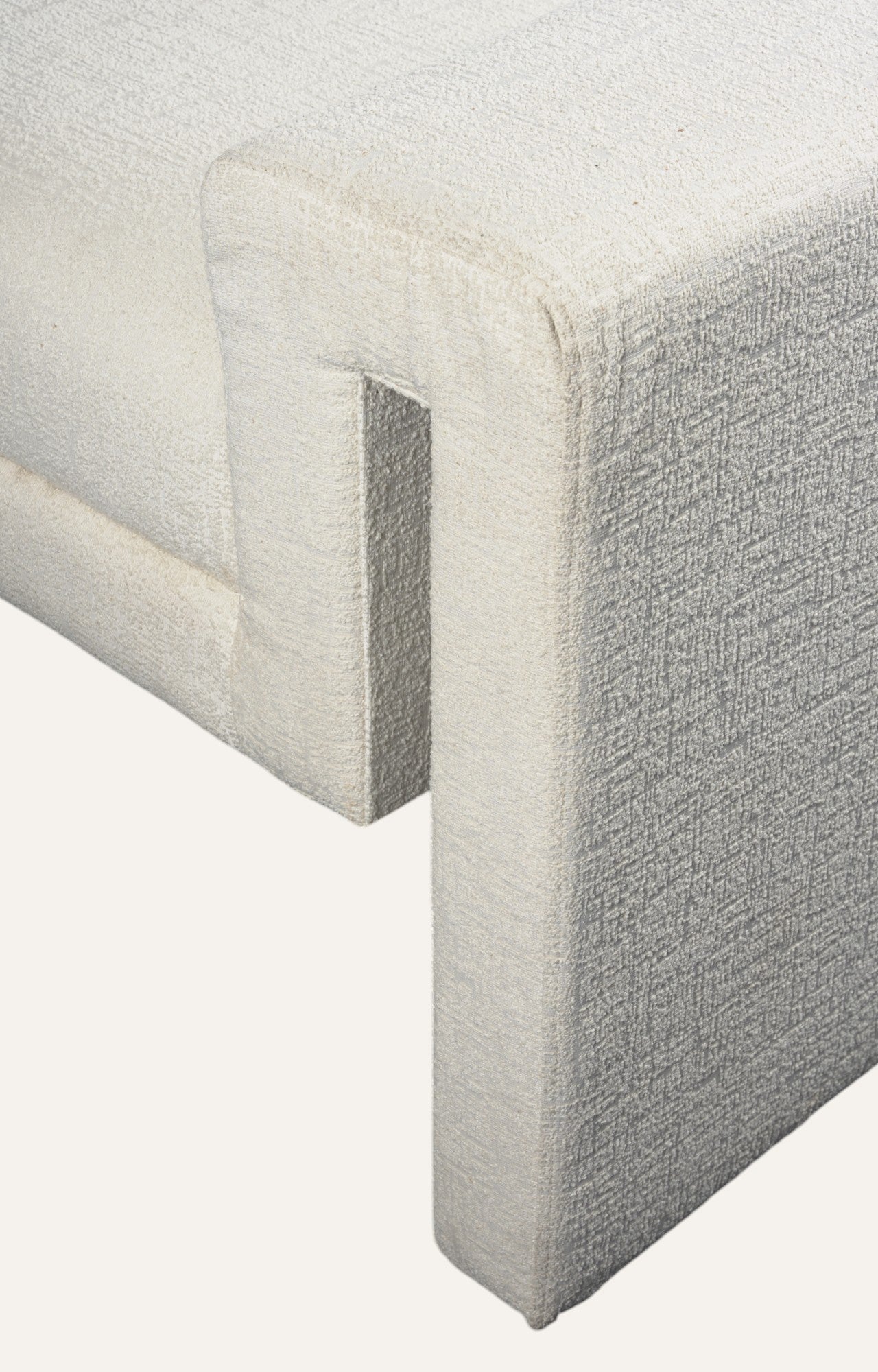 Modern Boucle Upholstered Bench