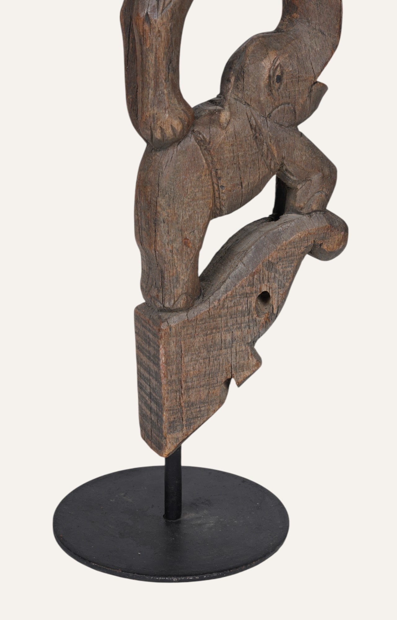 Mythical Animal & Elephant Totem Carving