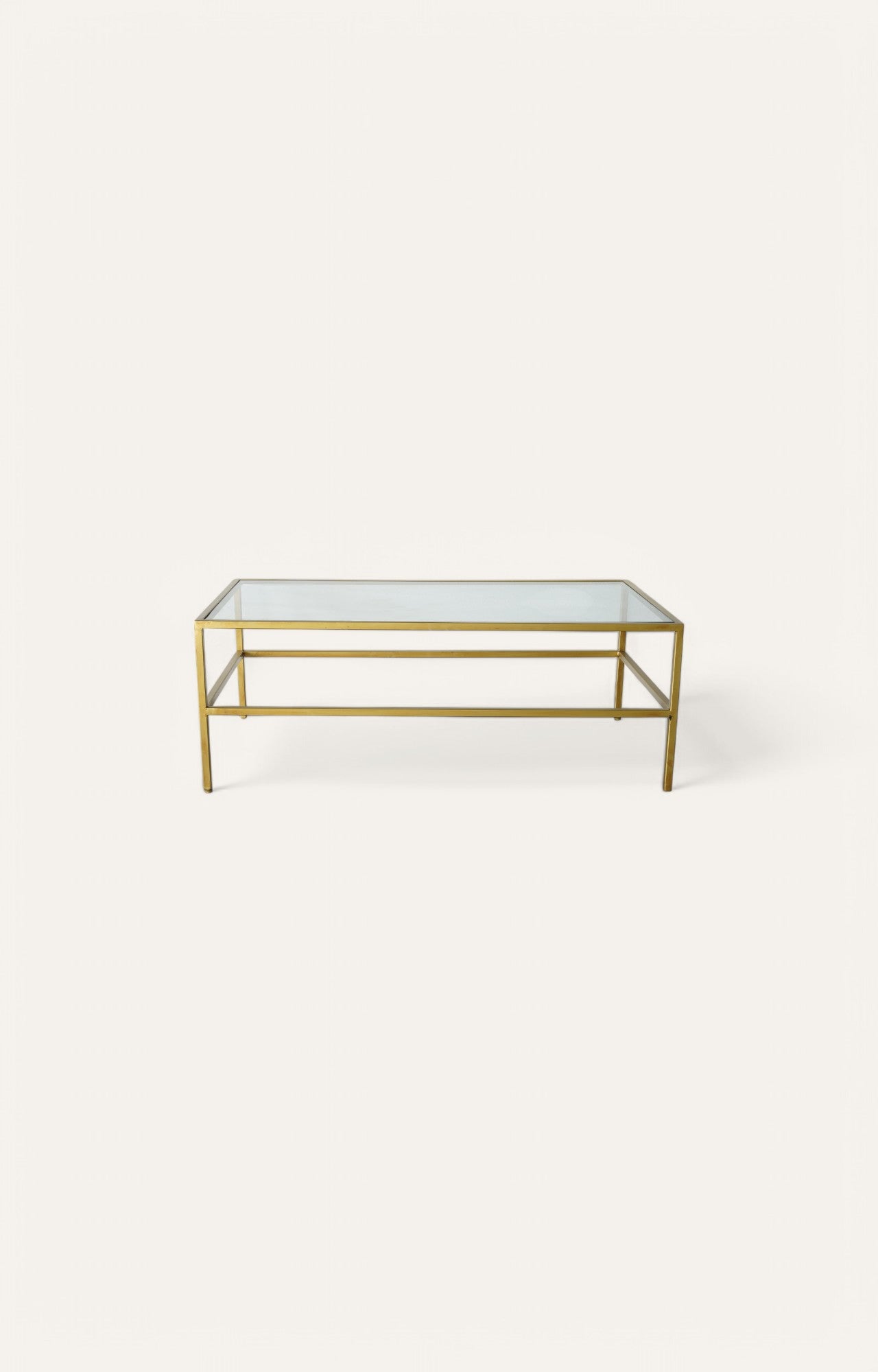 Metal With Glass Coffee Table