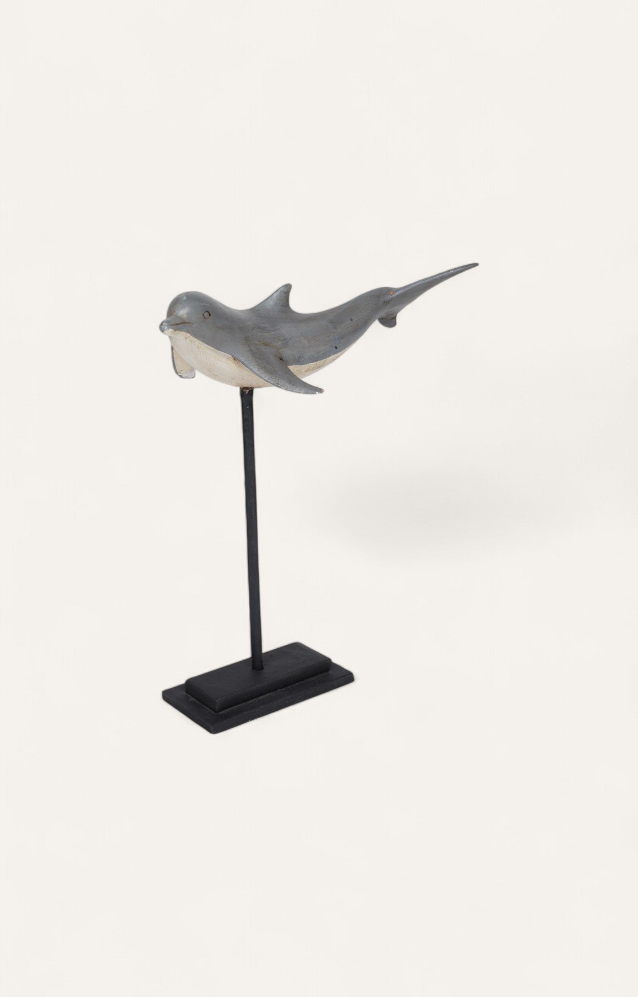 Dolphin Sculpture on Iron Stand