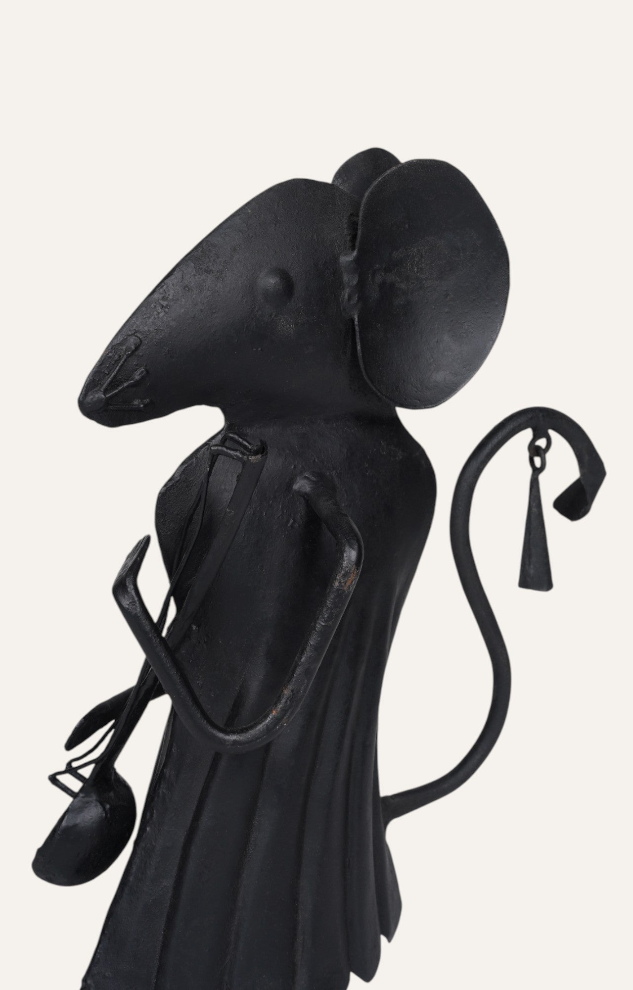 Dapper Mouse: Metal Figurine with Satchel