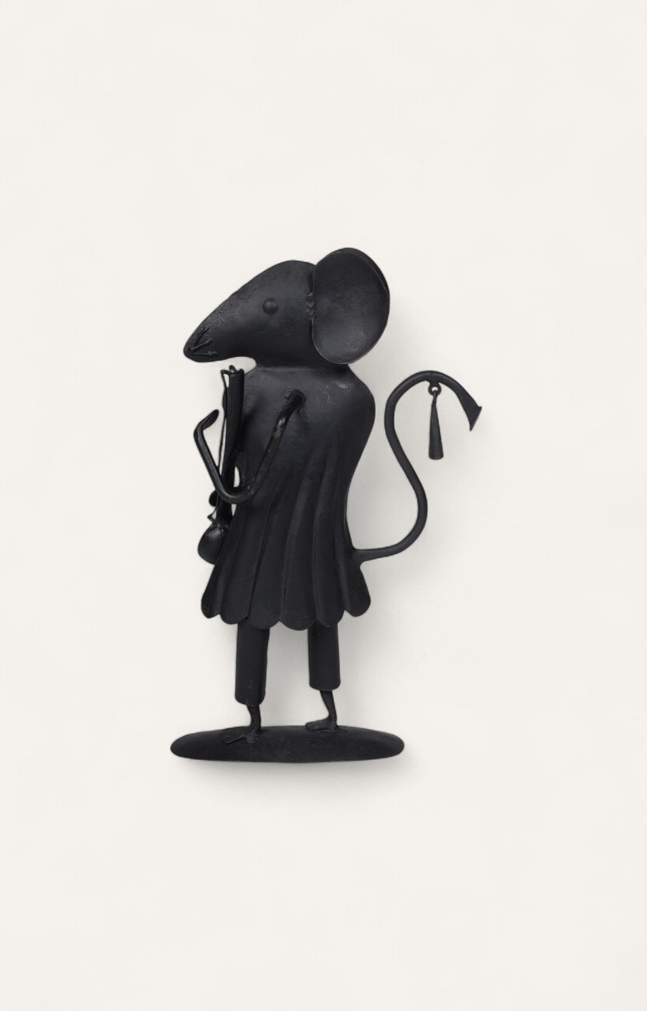 Dapper Mouse: Metal Figurine with Satchel