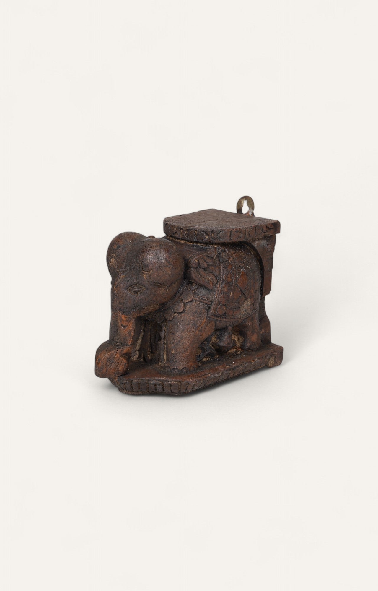 Hand-carved Indian Elephant Bracket Wall Art
