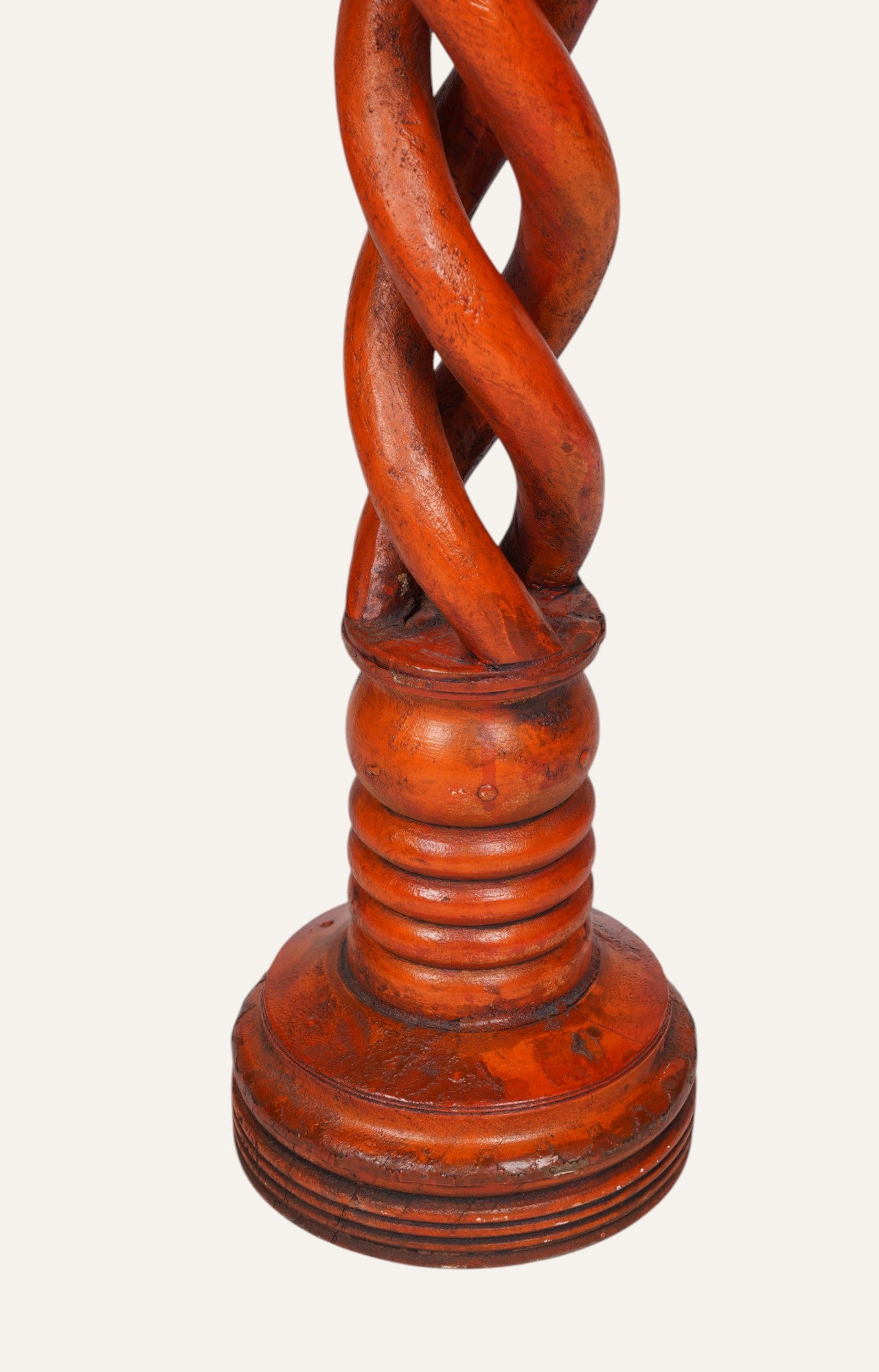 Barley Twist in Terracotta: Candle Holder