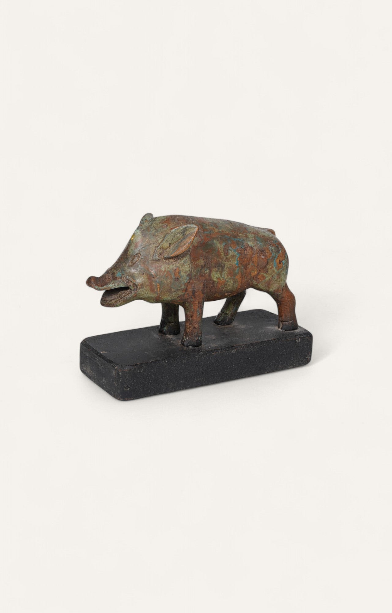 Hand-carved Indian Pig Figurine