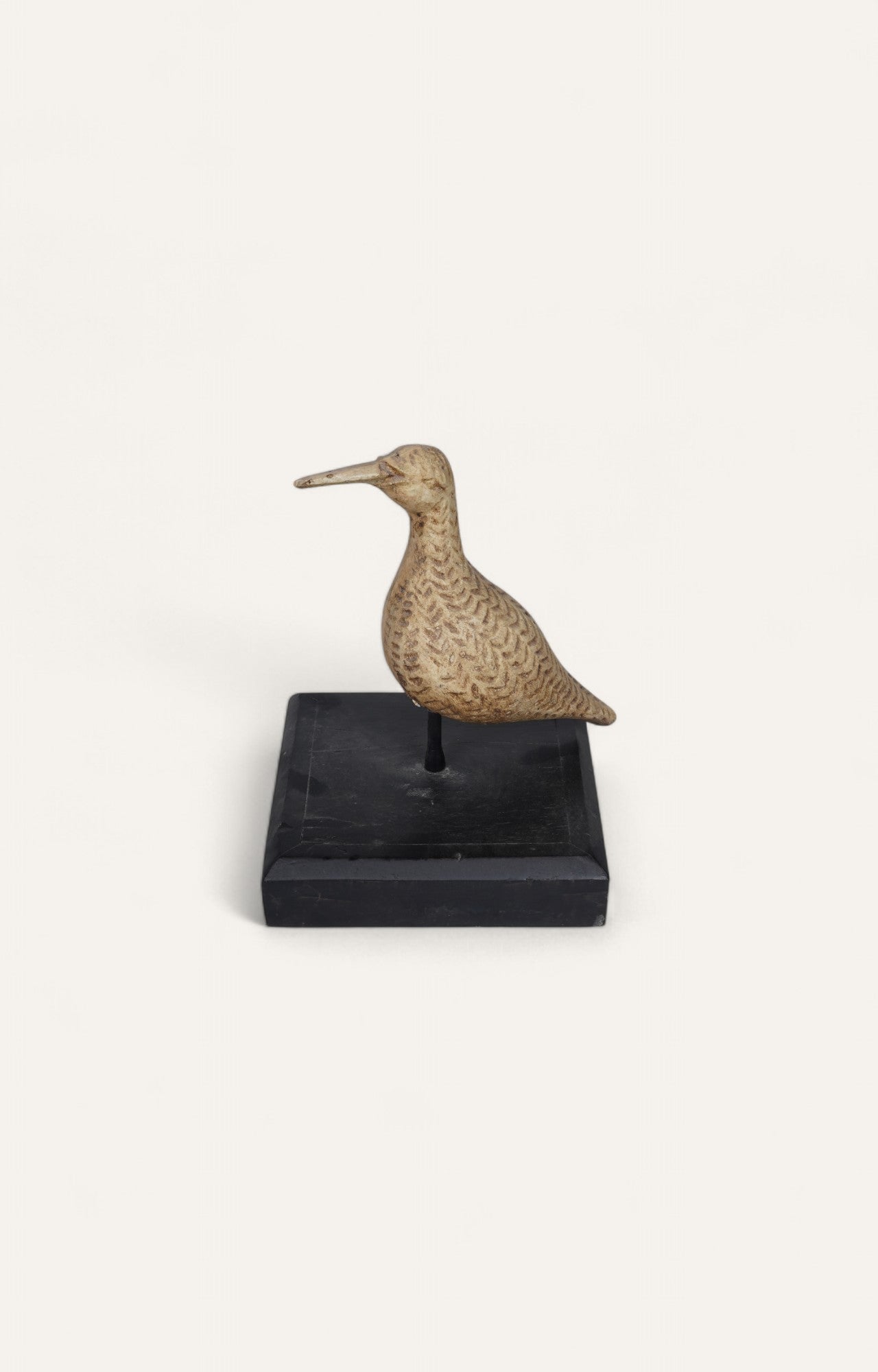 Vintage Hand-carved Shore Bird Sculpture