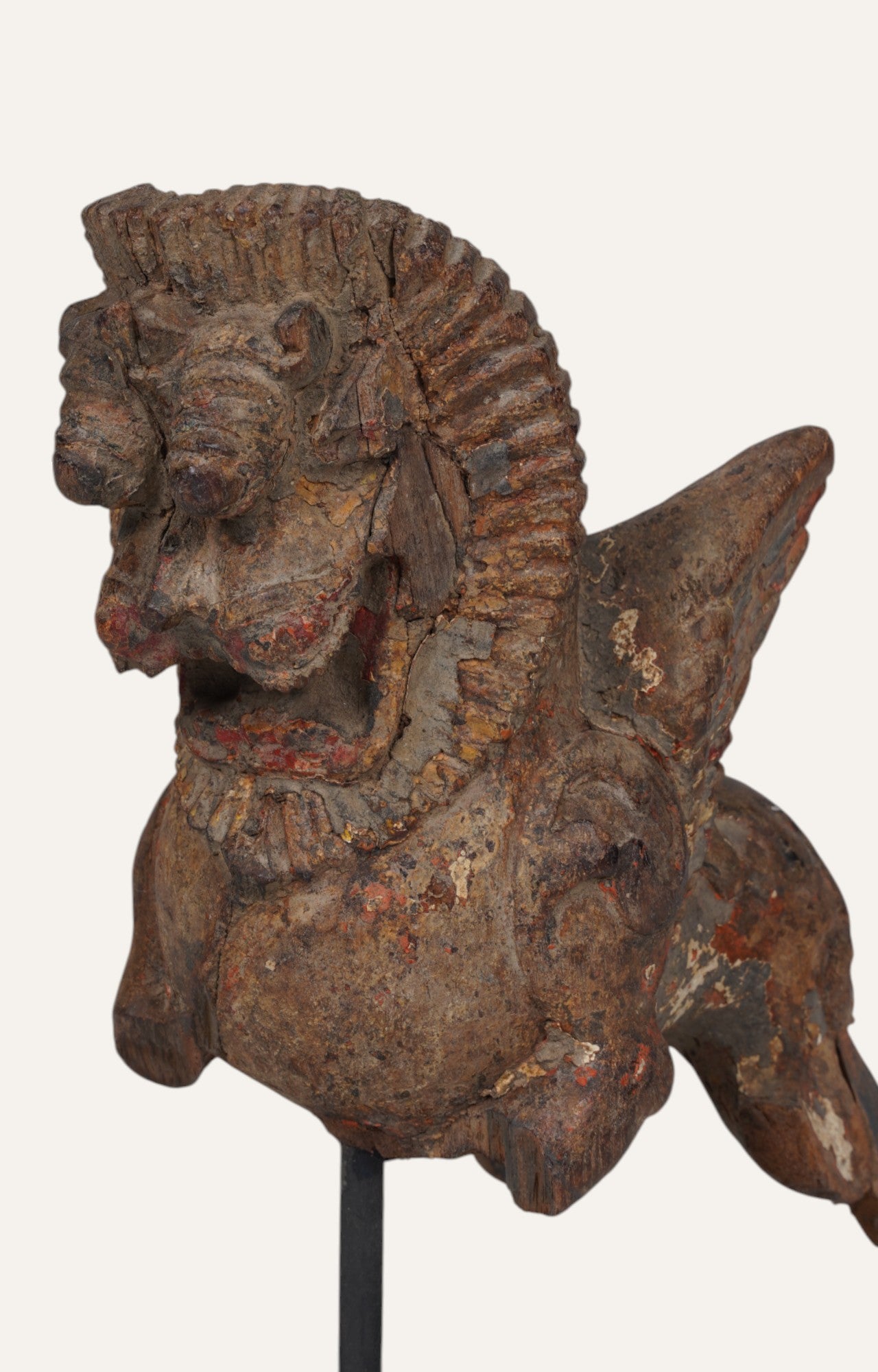 Tibetan Guardian Figure on Stand