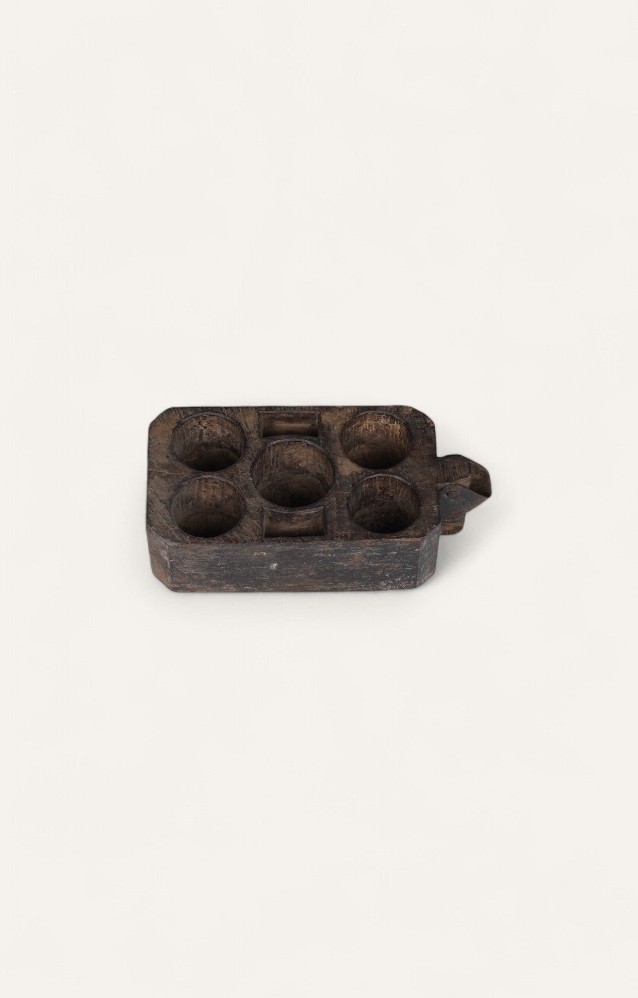 Char Block Candle Tray