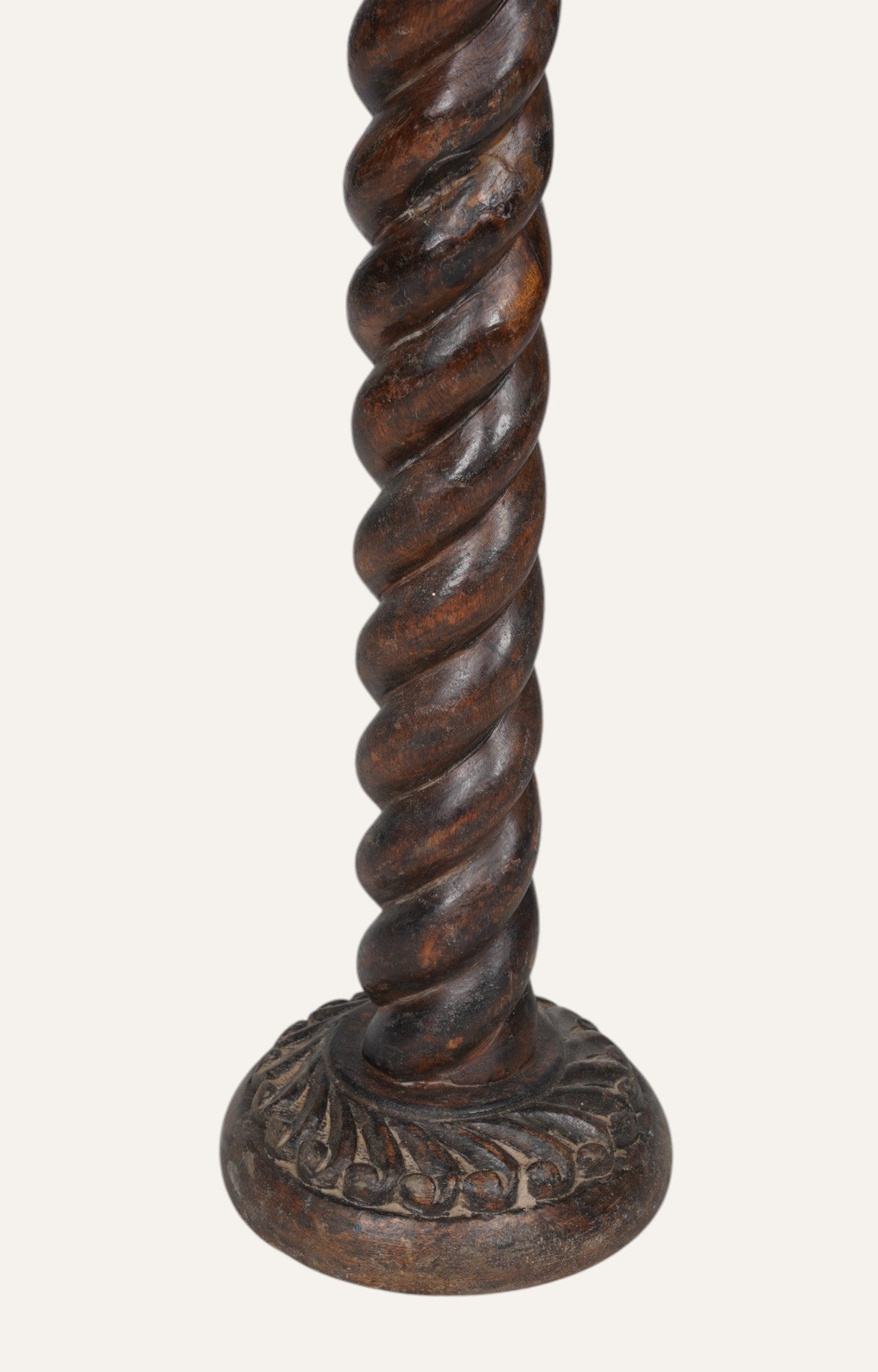 Rust Helix Classic Wooden Candle Stand
