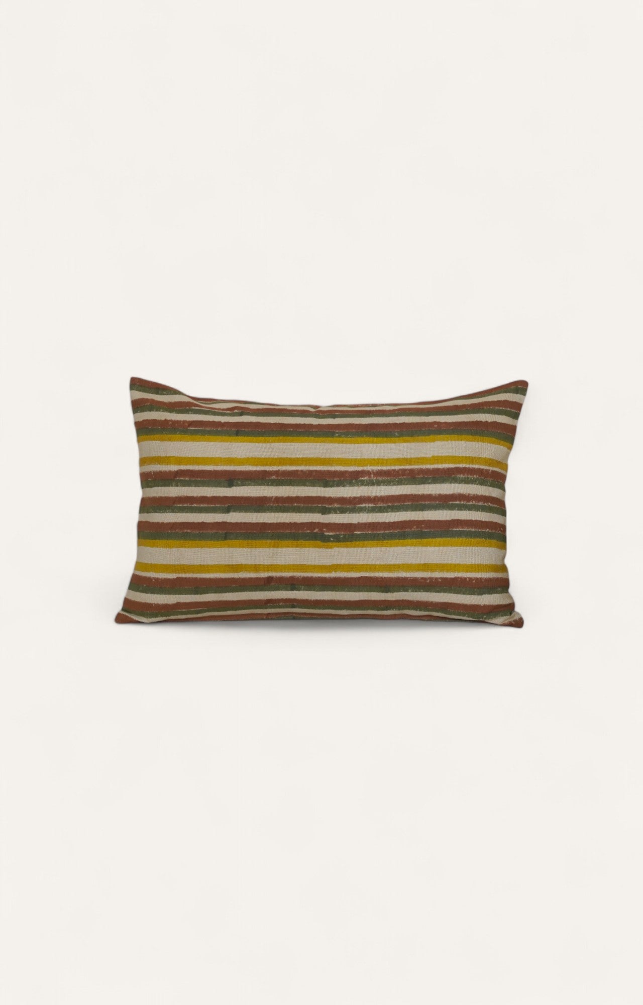 Earth Stripe Cotton Cushion Cover