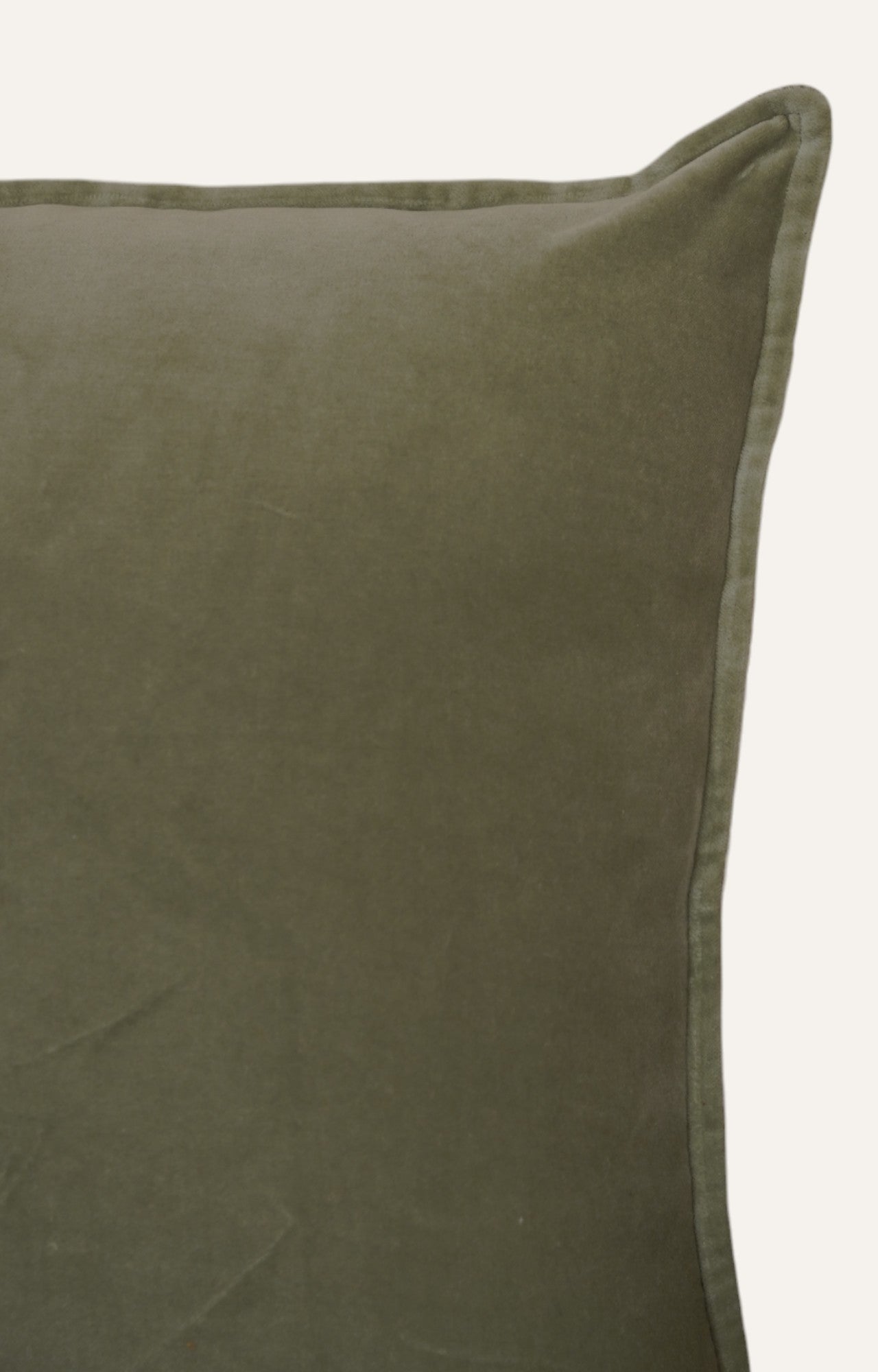 Olive Moss Velvet Cushion Cover