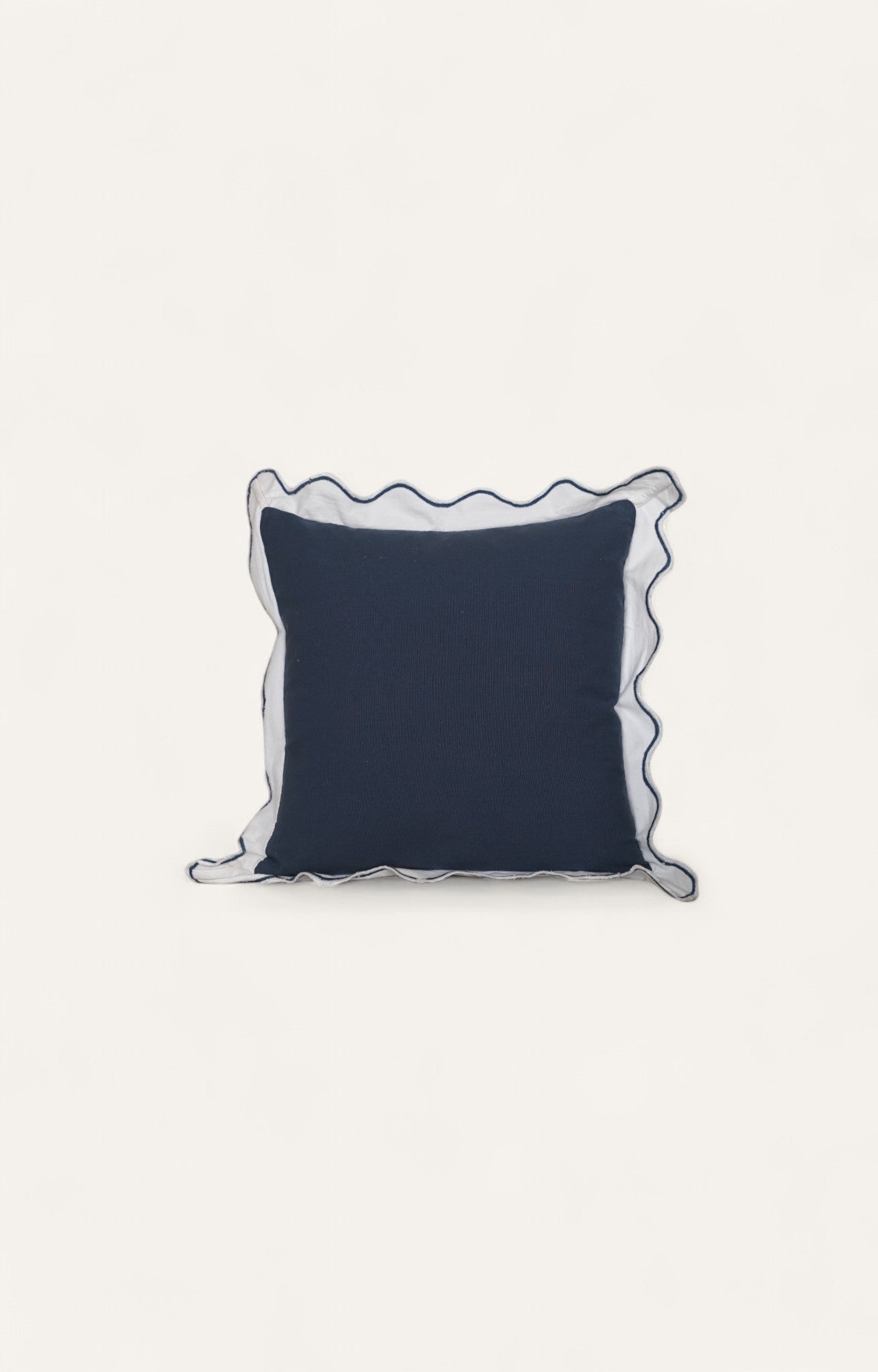 Midnight Velvet Frill Cushion Cover