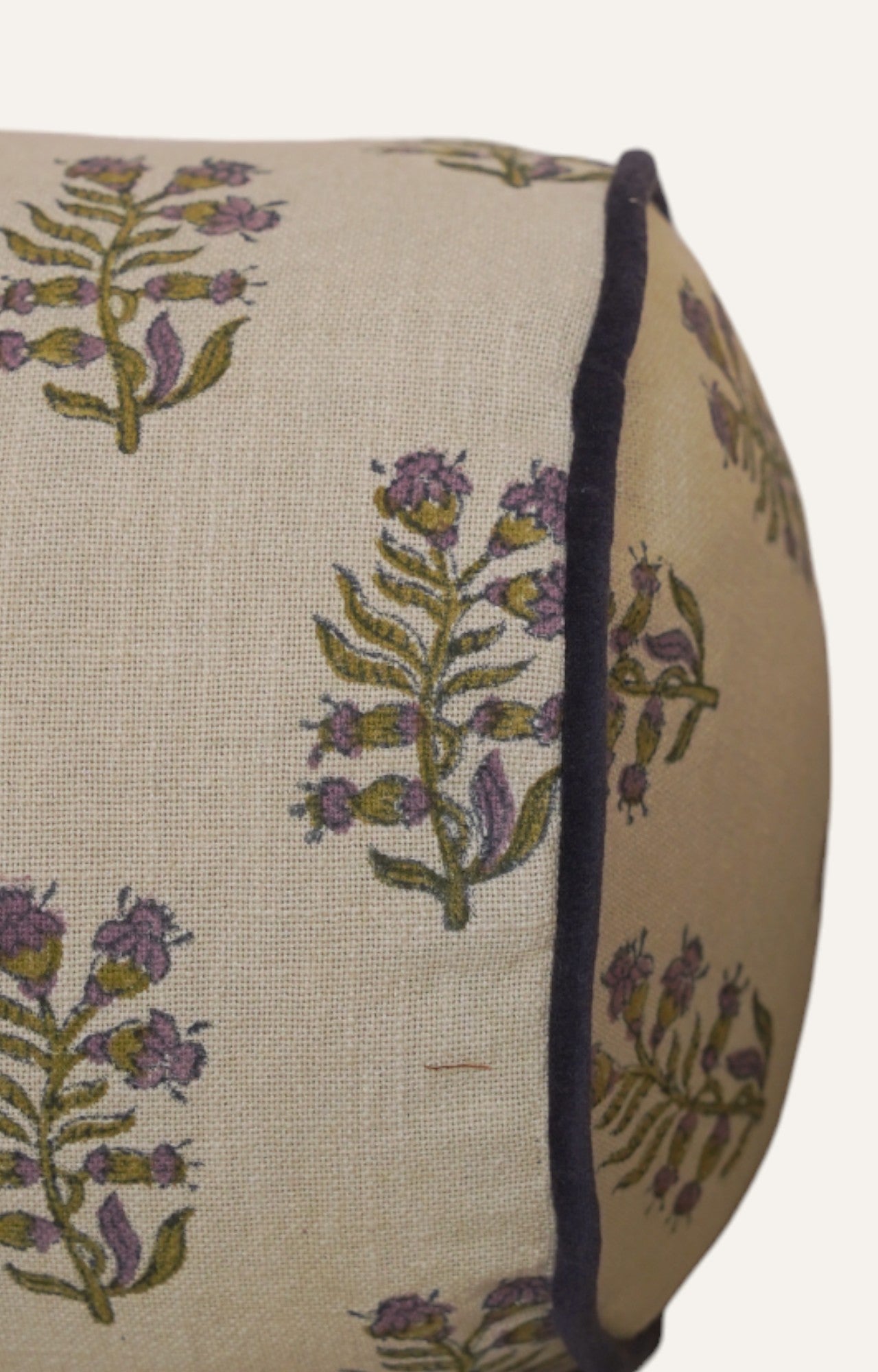 Lavender Bloom Neck Bolster Cover