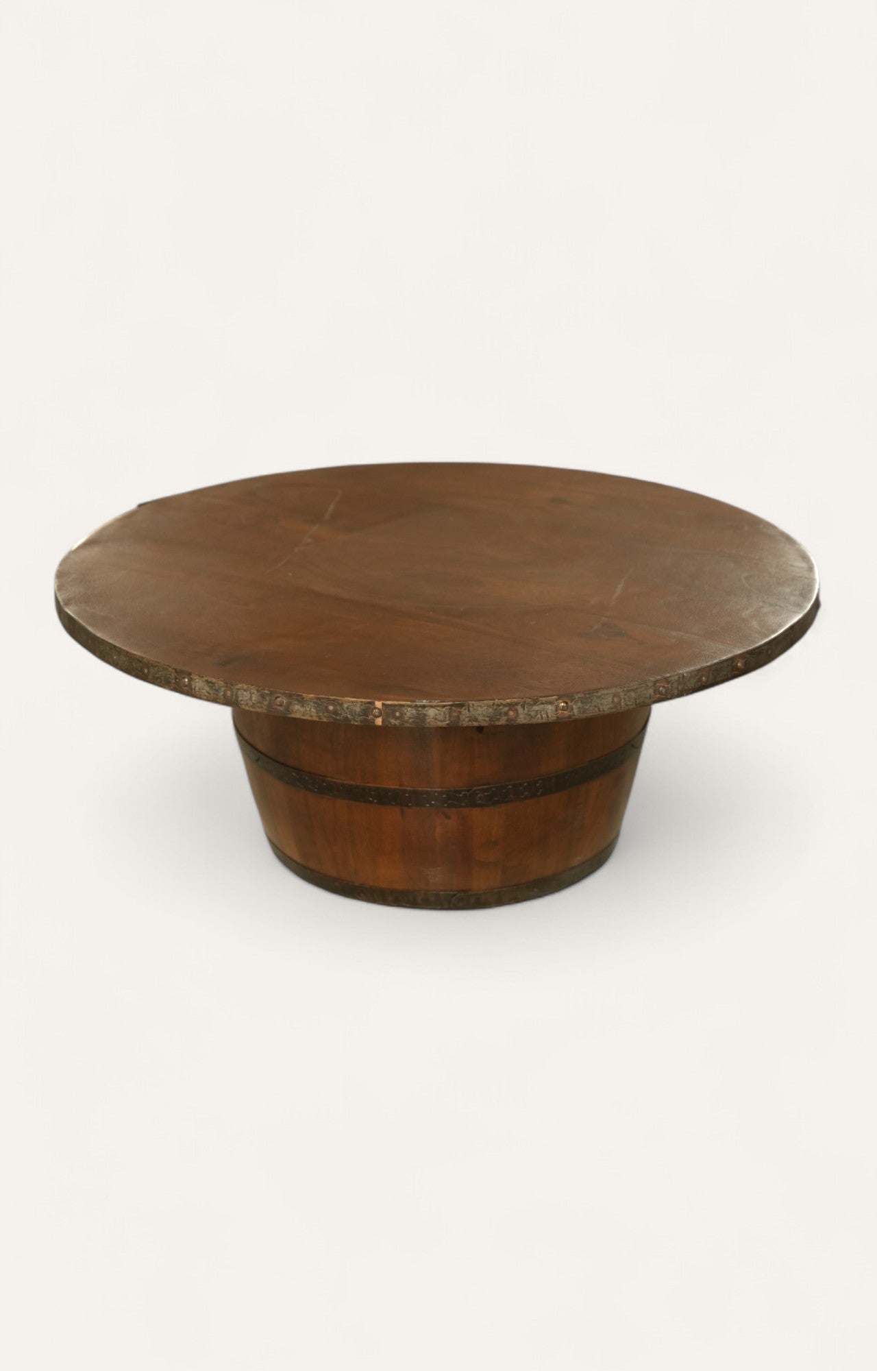 Wooden Drum Coffee Table