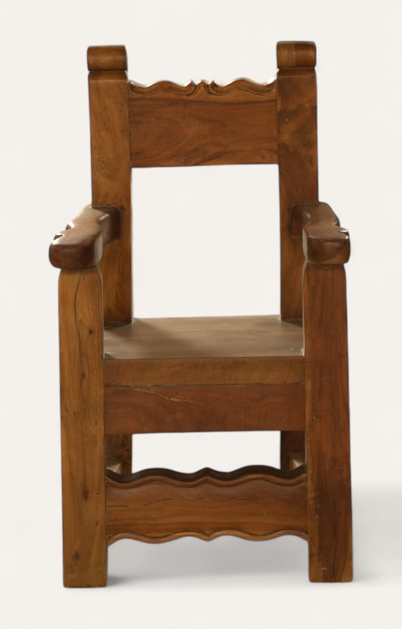 Solid Wood Rustic Arm Rest chair