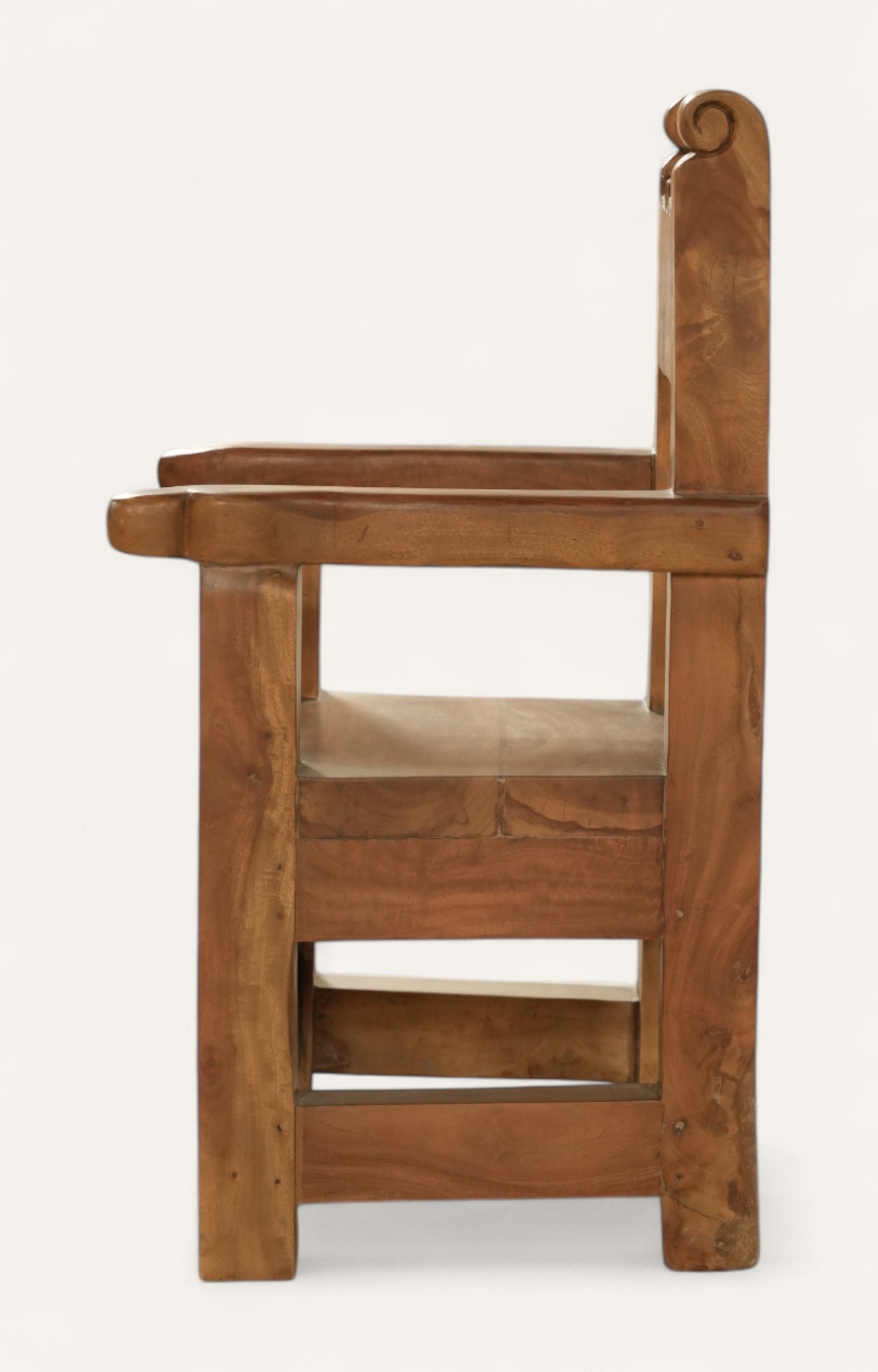 Solid Wood Rustic Arm Rest chair