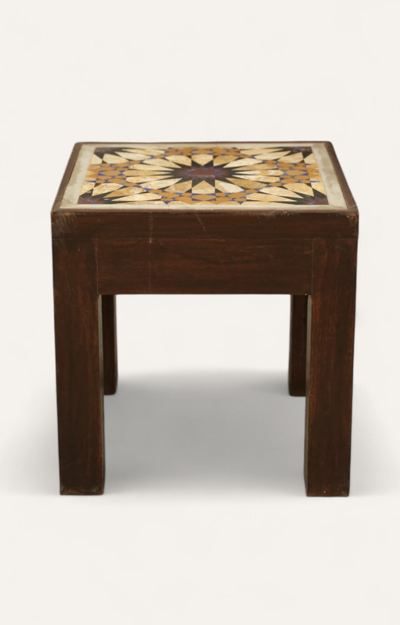 Inlay Wooden Side Table