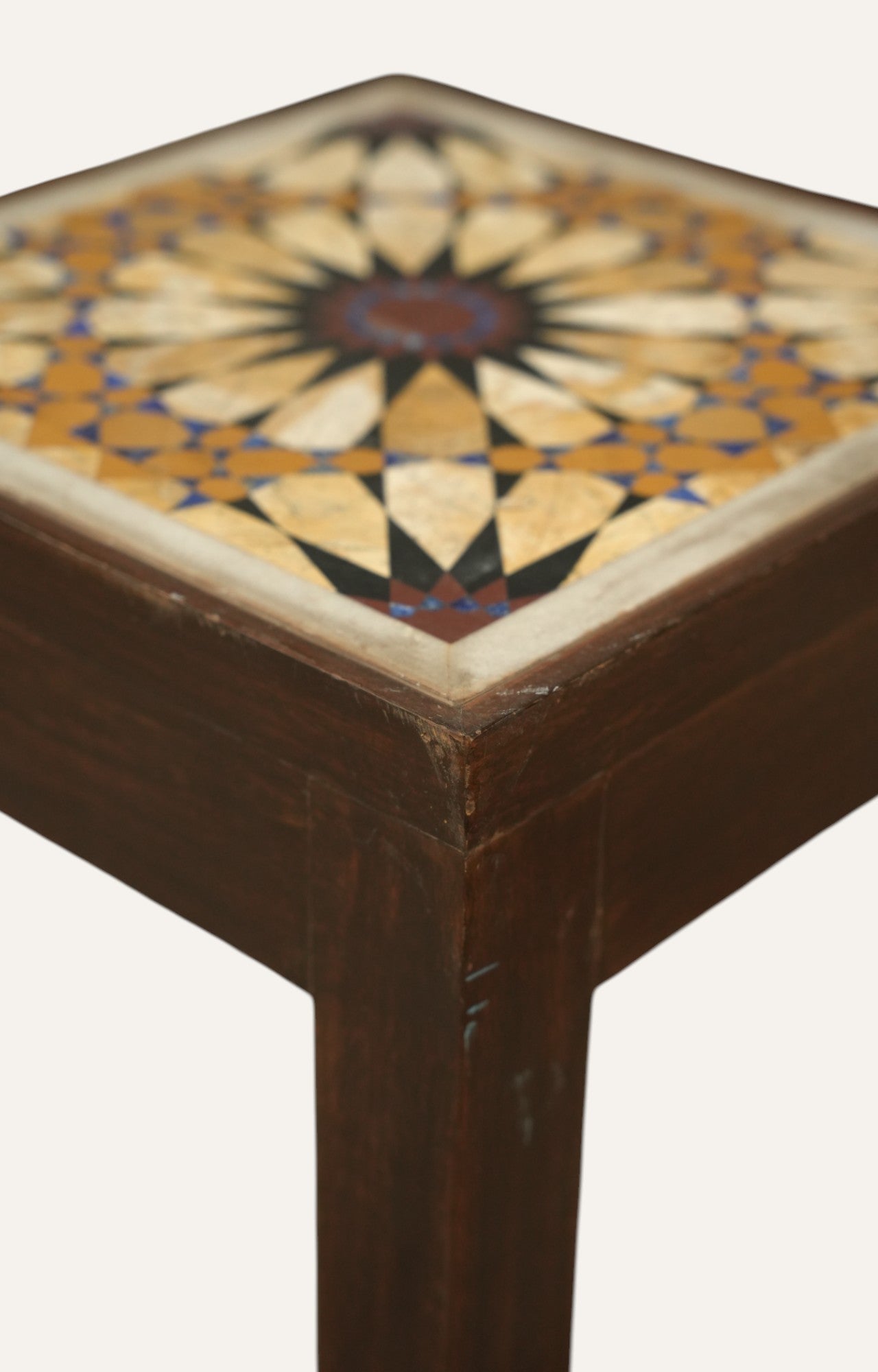 Inlay Wooden Side Table