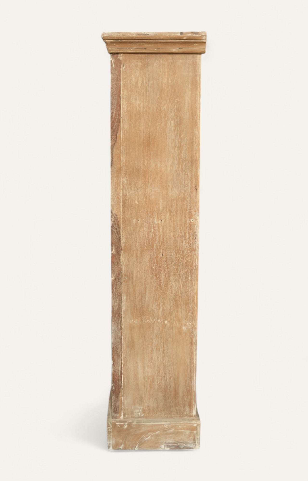 Hand-Carved Distressed Mango Wood Shelf