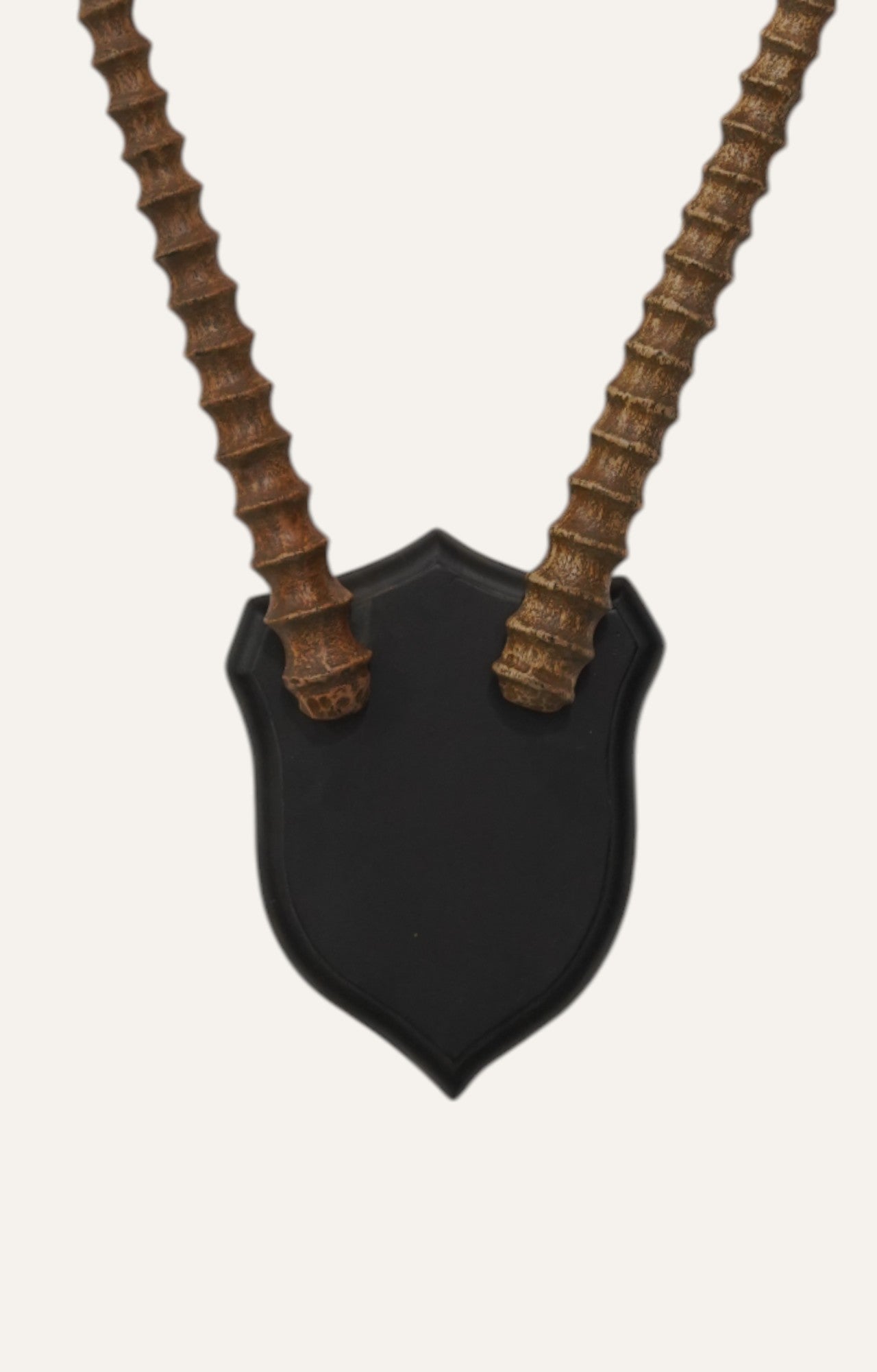 Tall Spiral Antlers Wooden Wall Sculpture