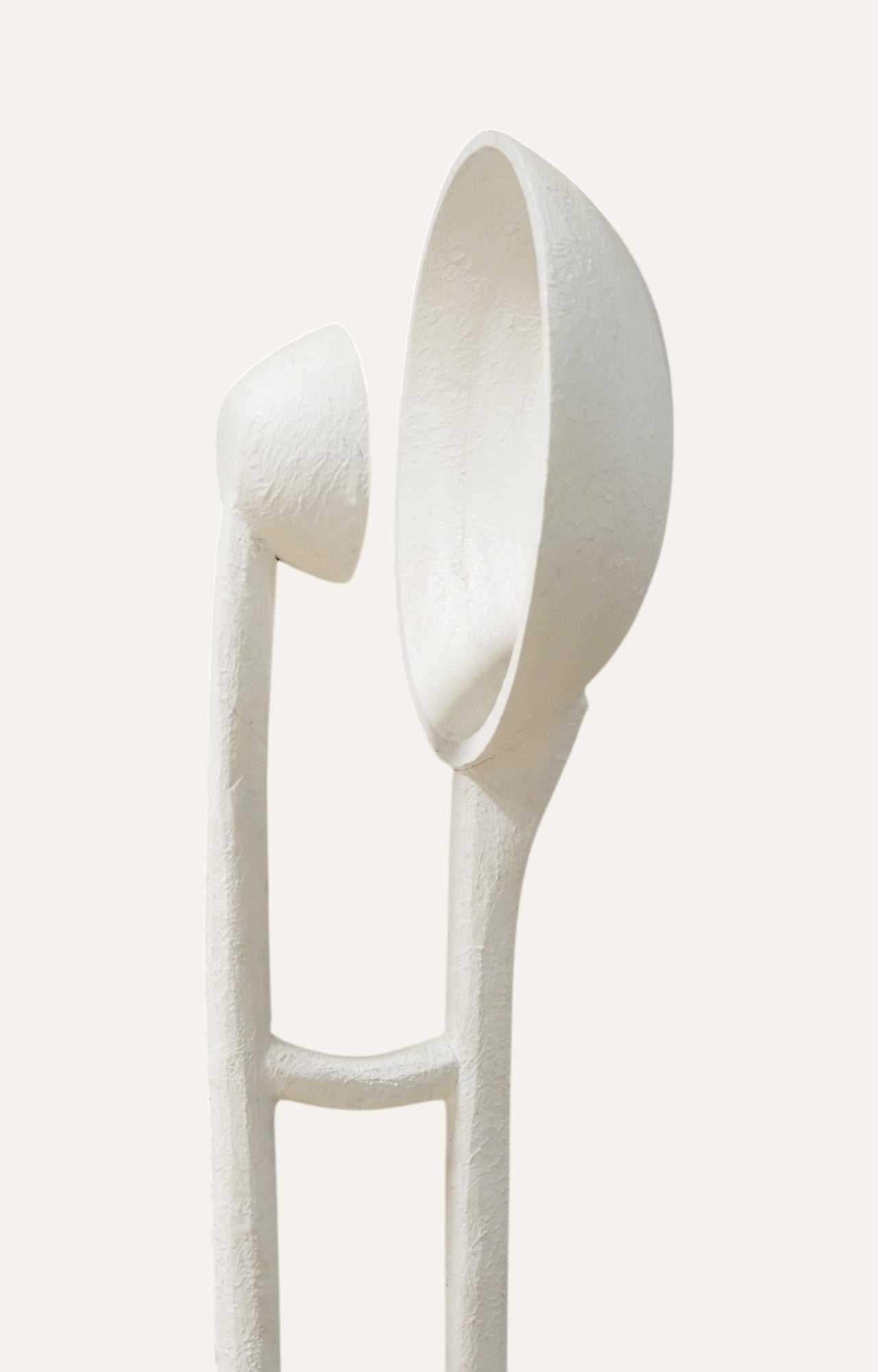 White Organic Mushroom Floor Lamp