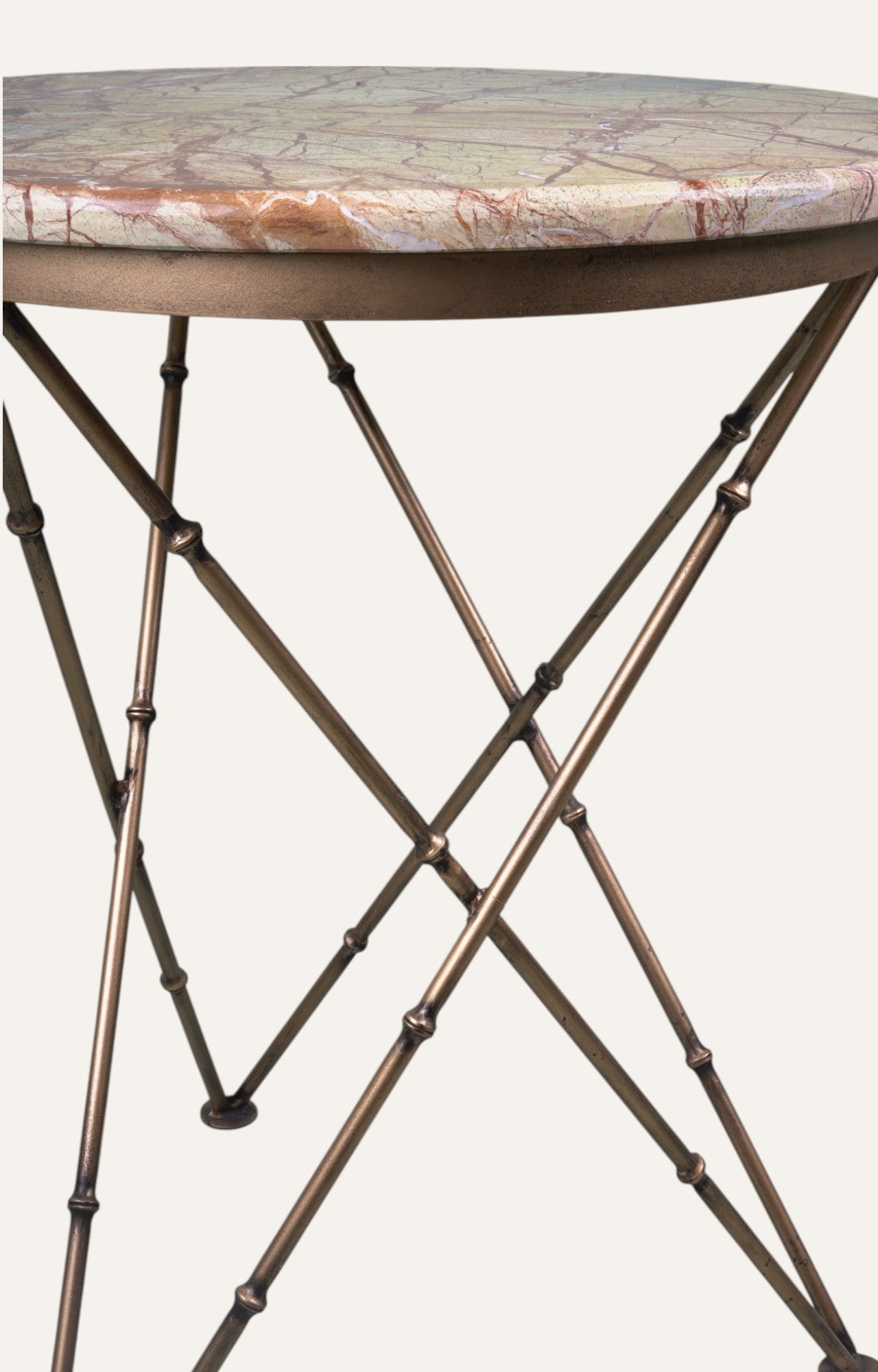 Black Marble Stone Side Table