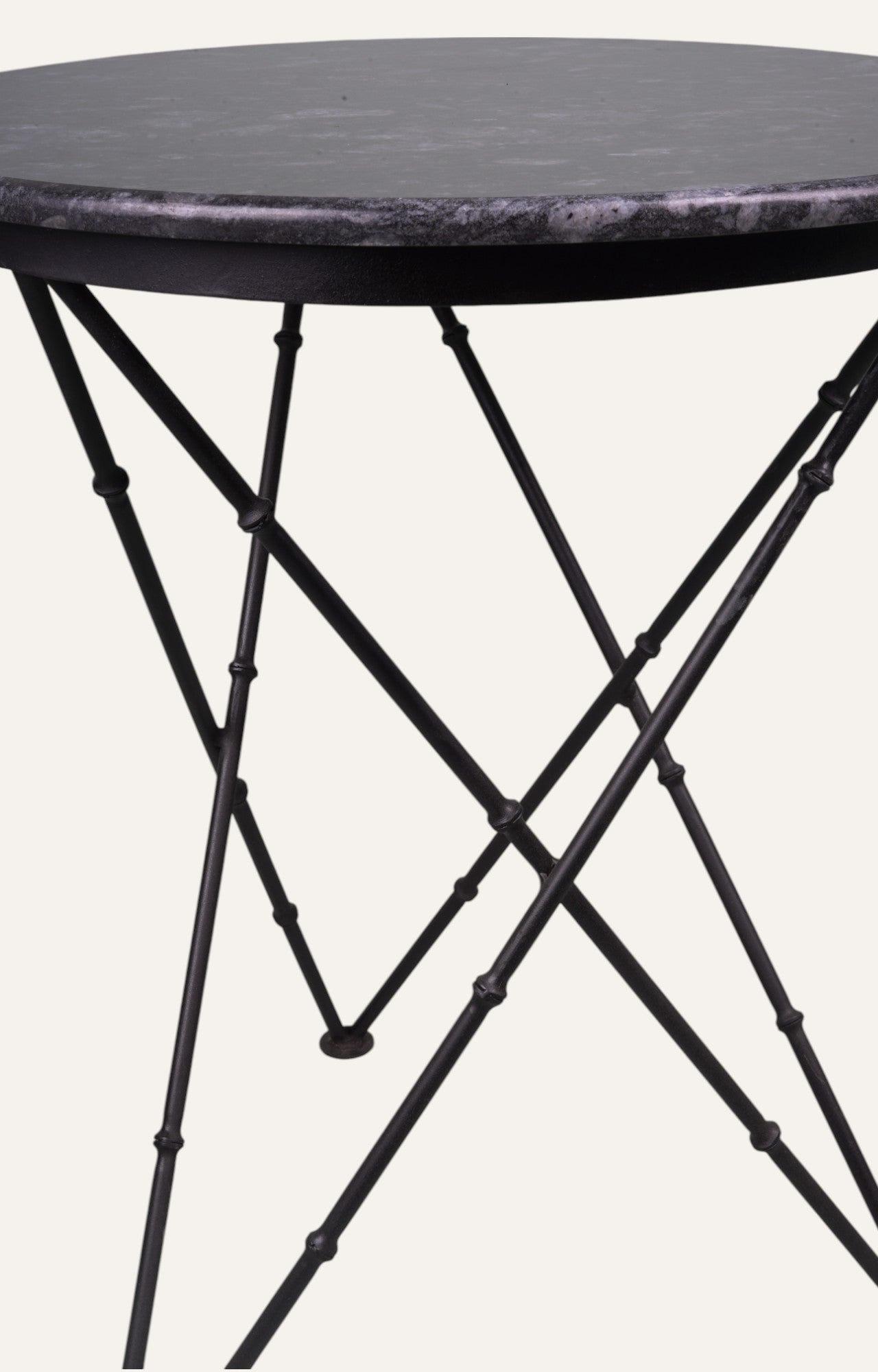 Black Marble Stone Side Table