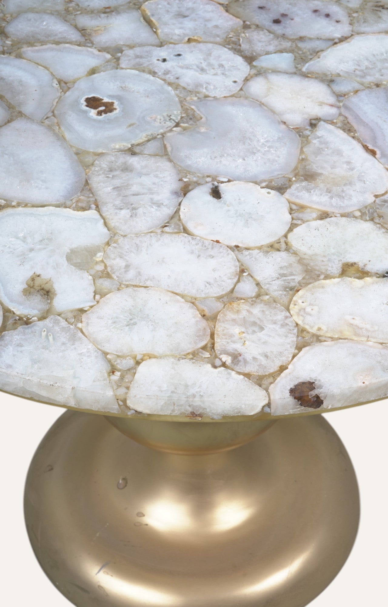 Marble top With Casted Leg Side Table