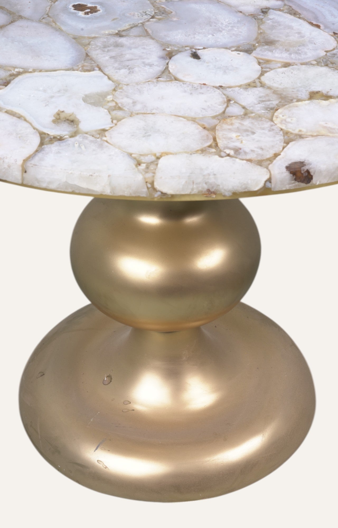 Marble top With Casted Leg Side Table