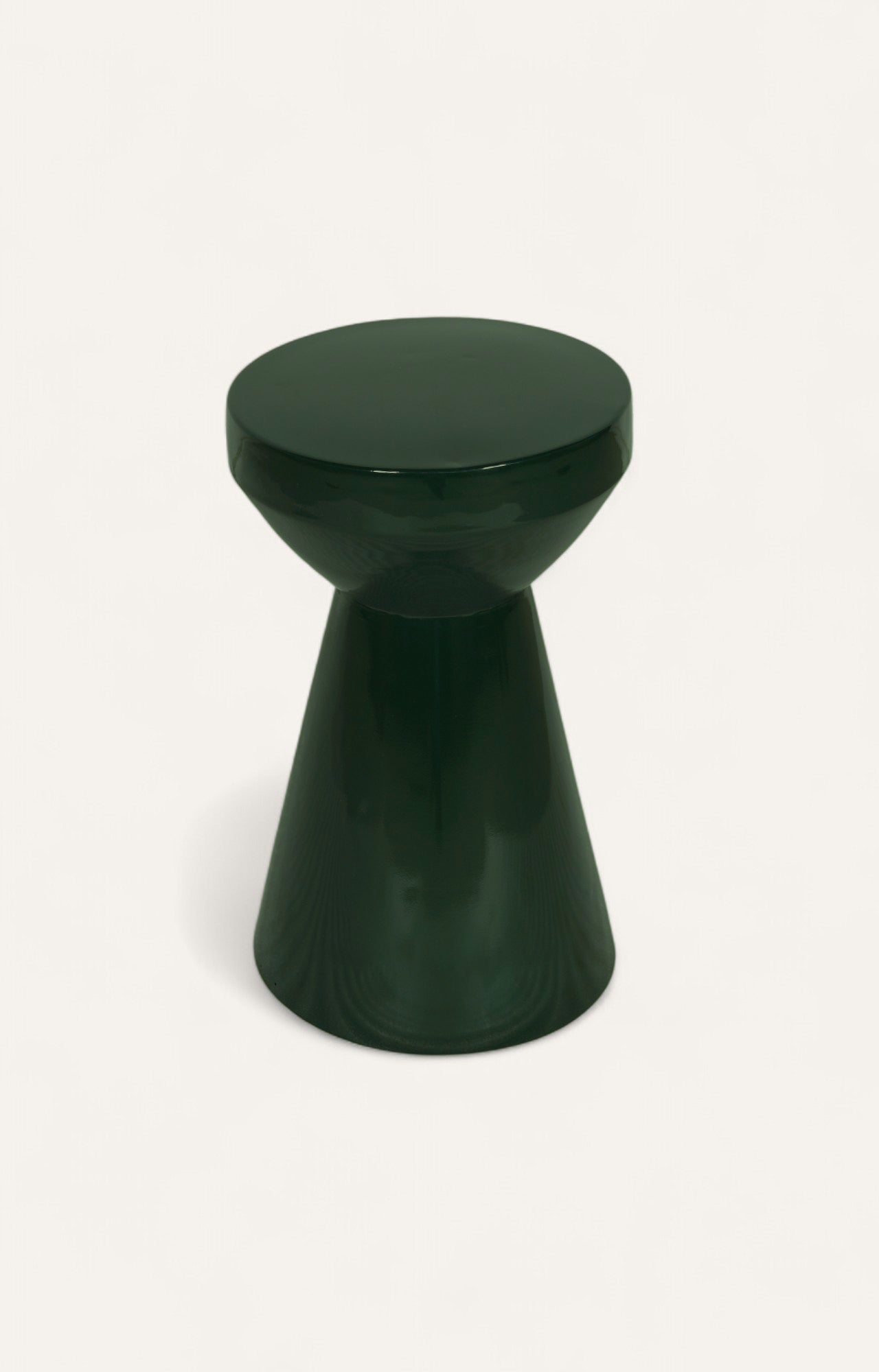 Palm Green Hourglass Side Table
