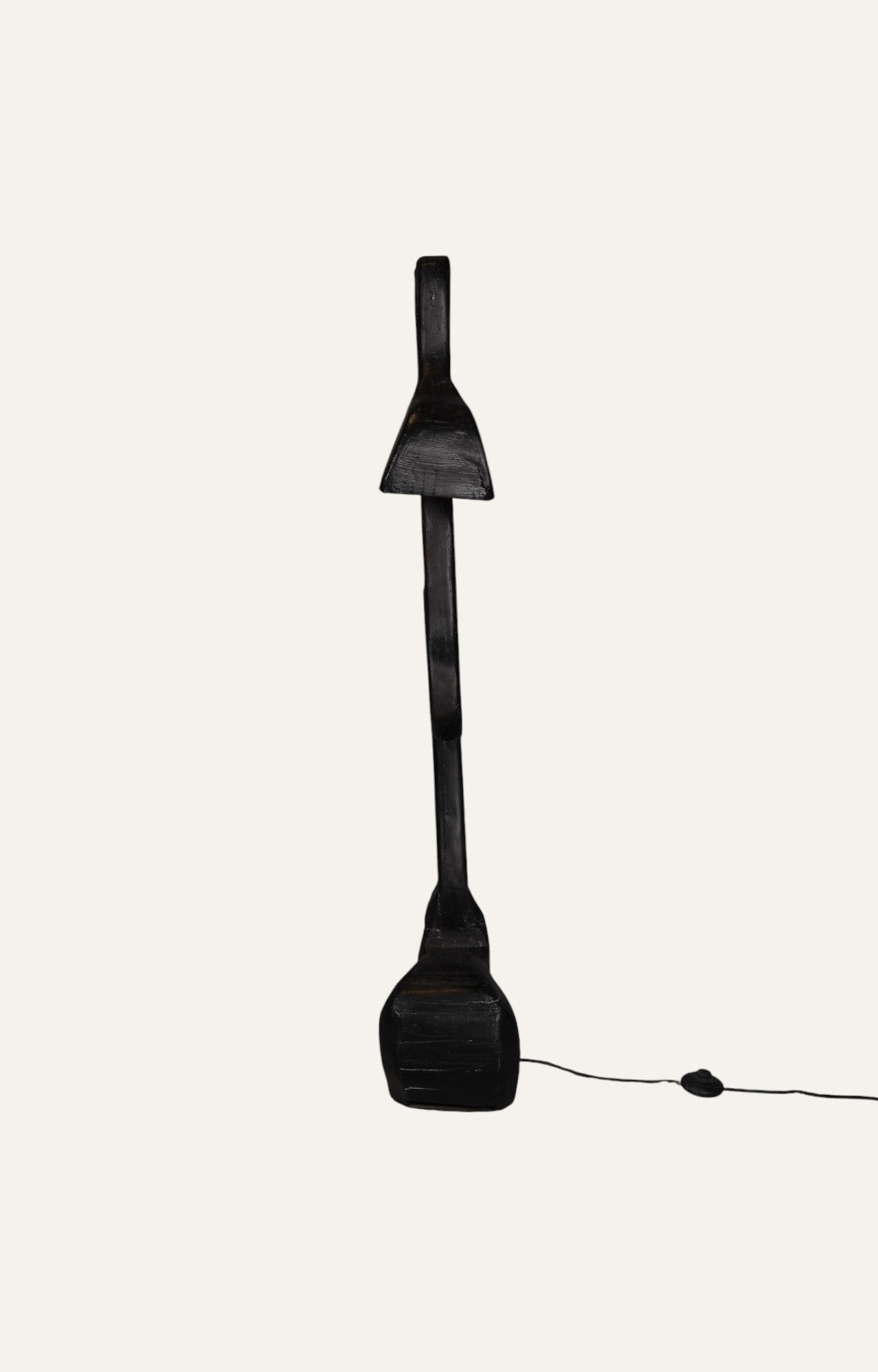 Black Mushroom Sculptural Floor Lamp