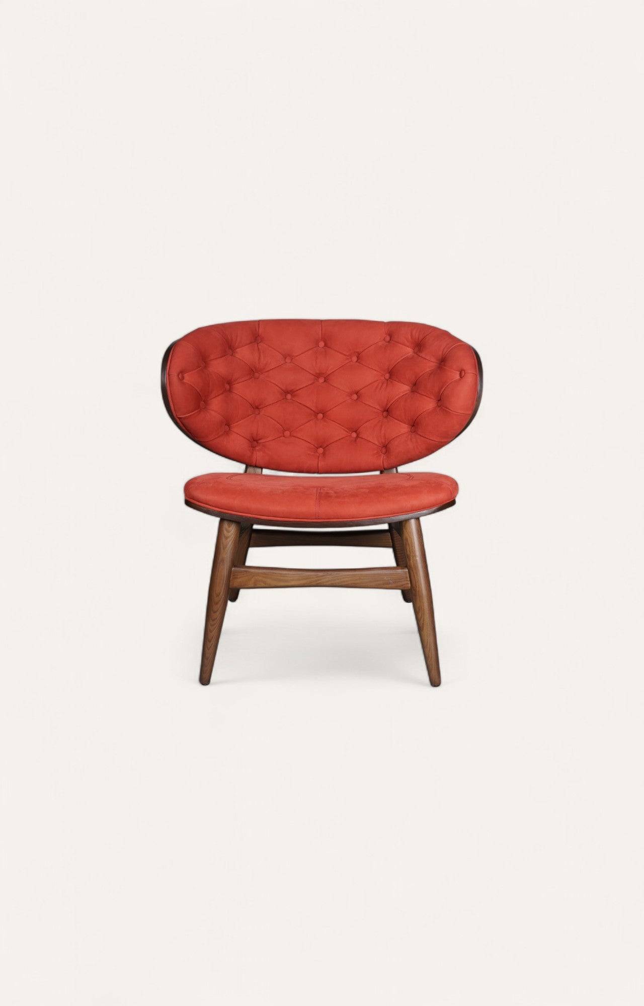 Mid-Century Tufted Velvet Armchair