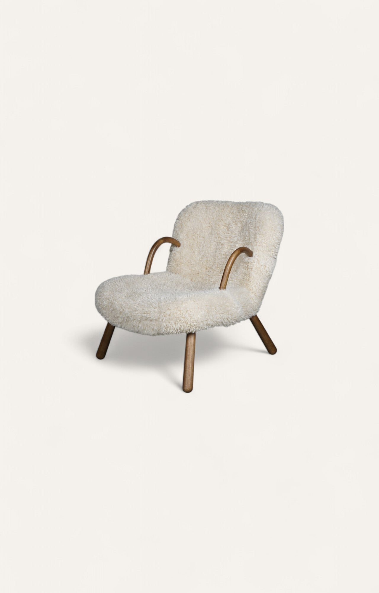 Scandi-Inspired Nordic Minimalist Bouclé Armchair