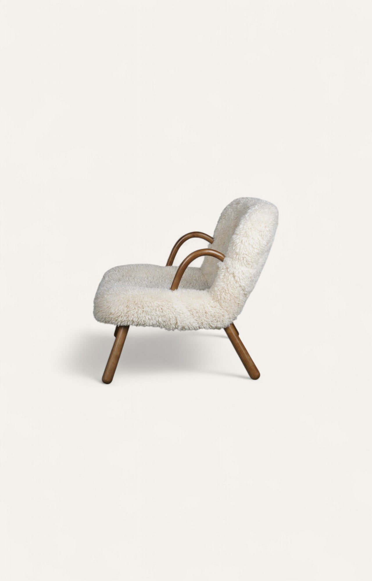 Scandi-Inspired Nordic Minimalist Bouclé Armchair