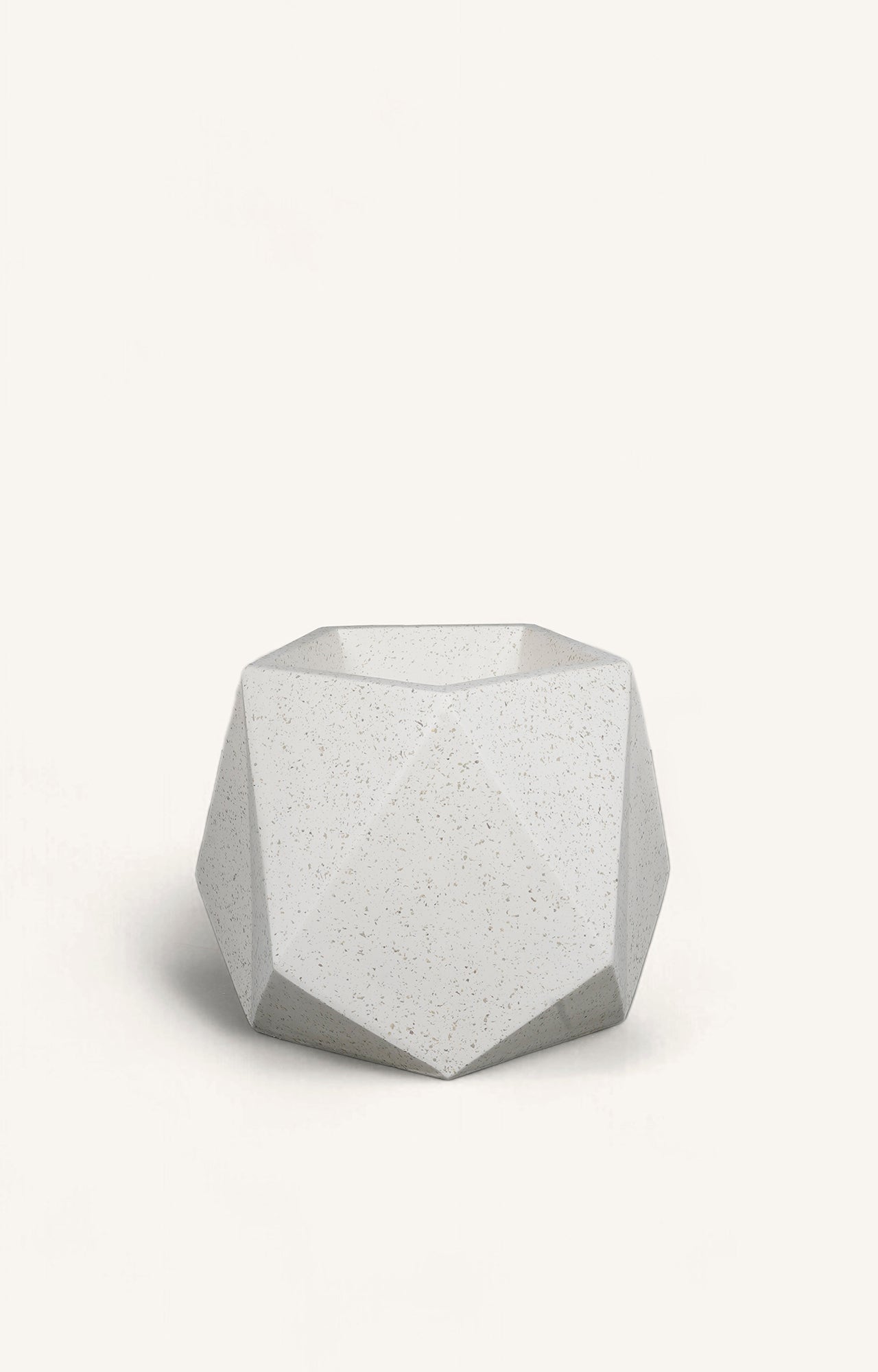 Geometric White Planter Small