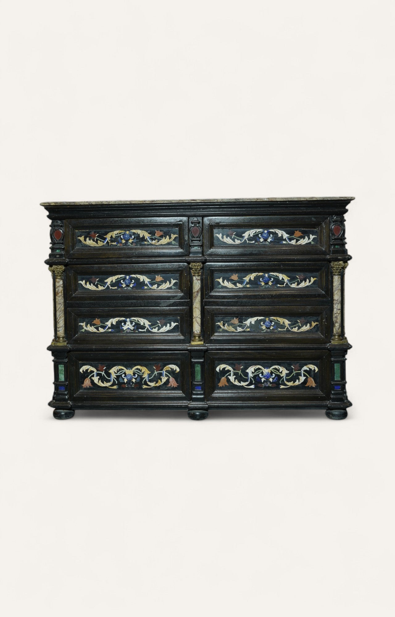 Semi precious Inlay Chest of drawer