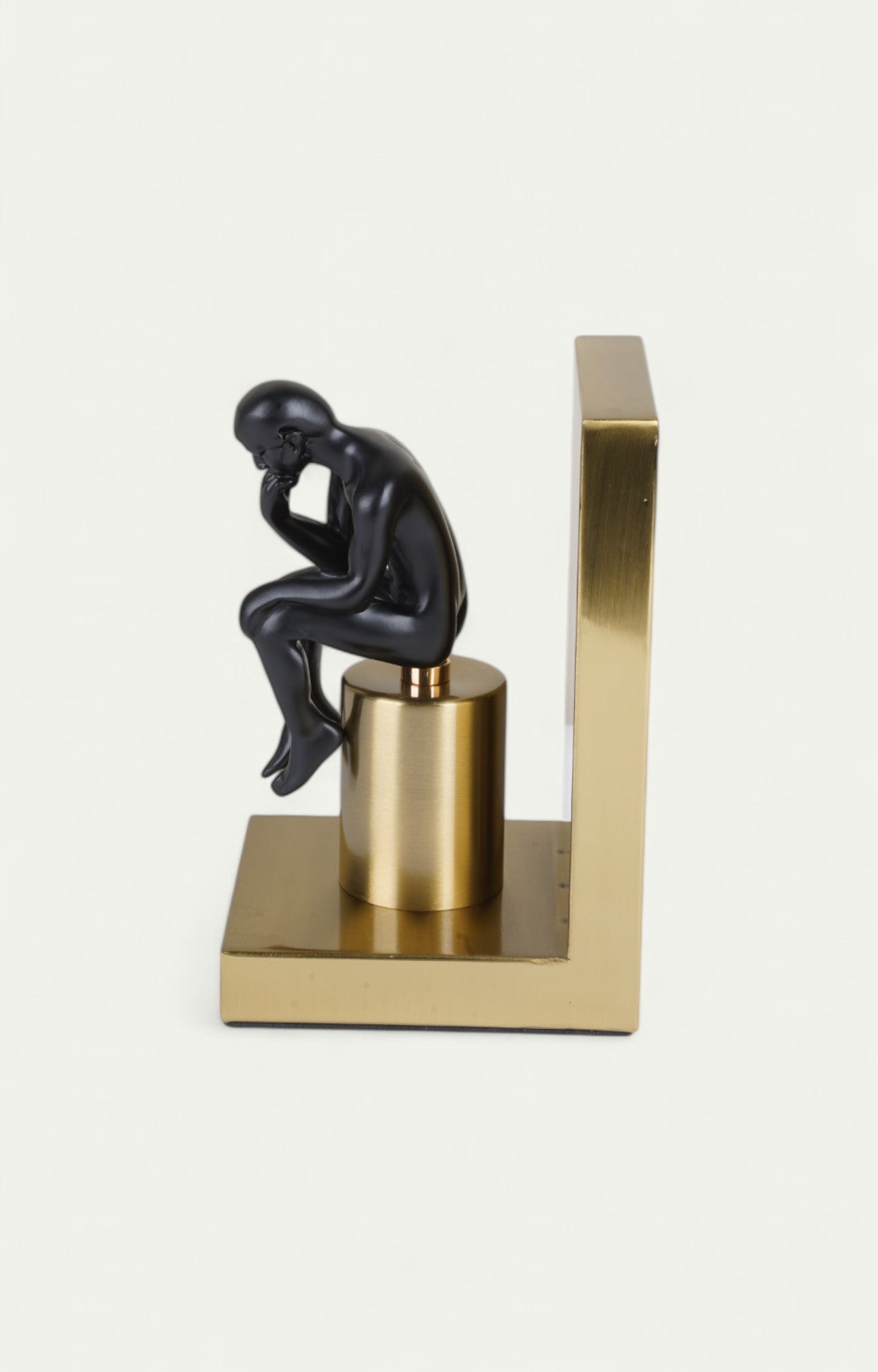 Enigmatic Black & Gold Bookend