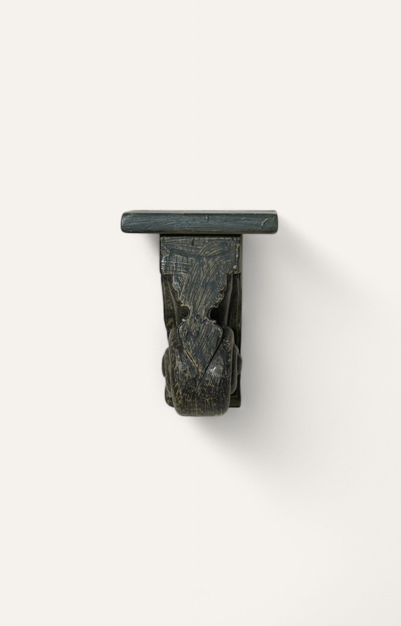 Vintage Wooden Hand Carved Wall Bracket