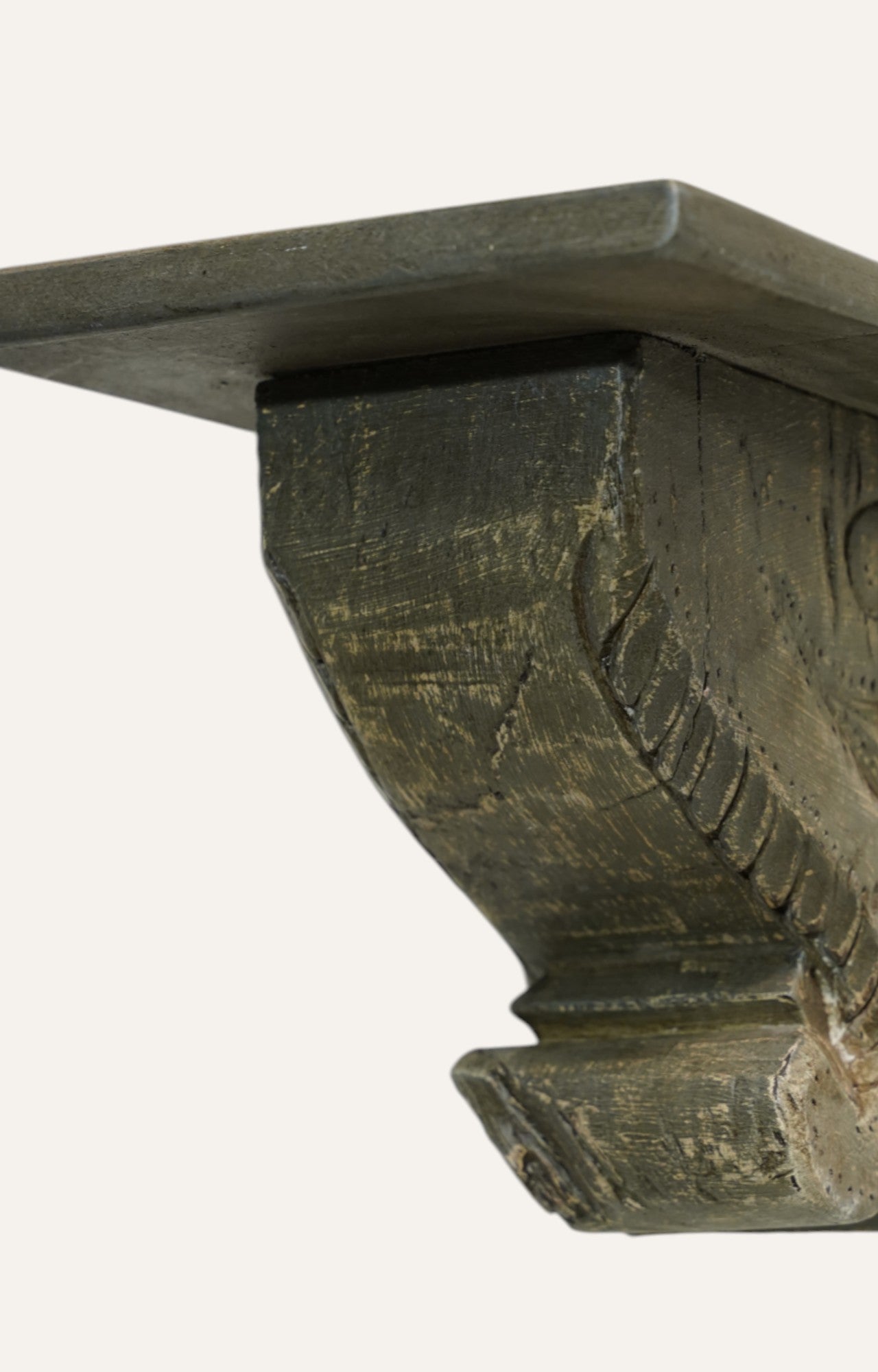 Modern Hand-Carved Wooden Bracket