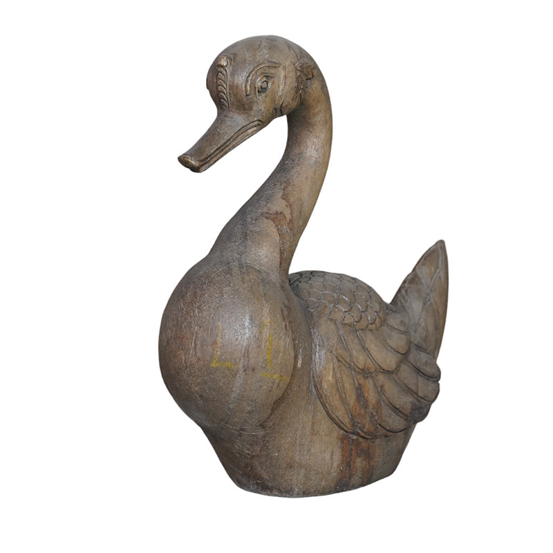 Carved Wooden duck statue